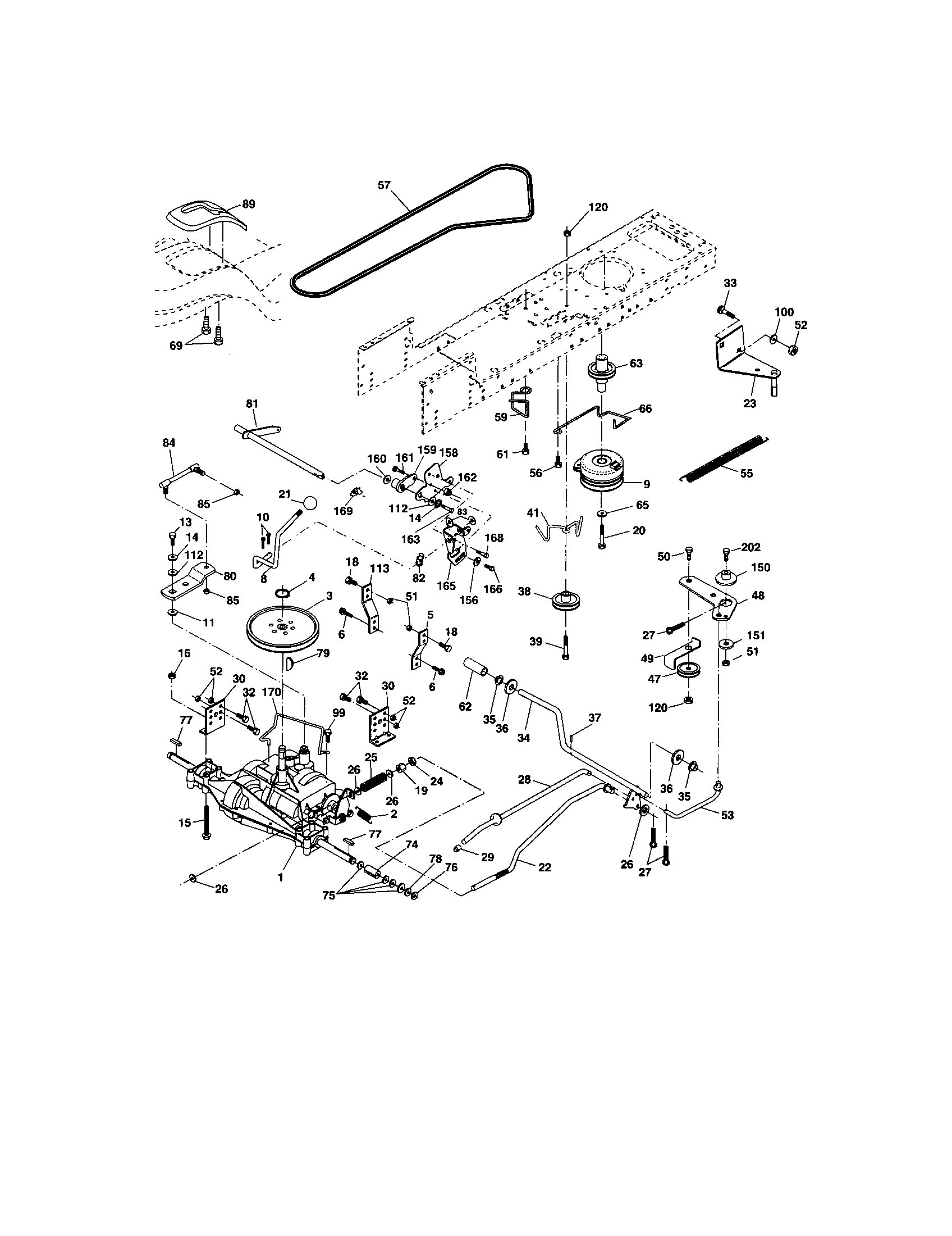 Craftsman 917273637 ground drive diagram