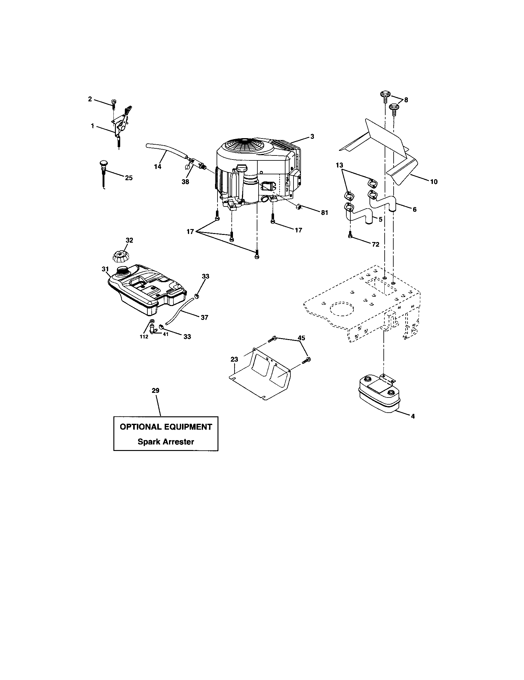 Craftsman 917273623 engine diagram