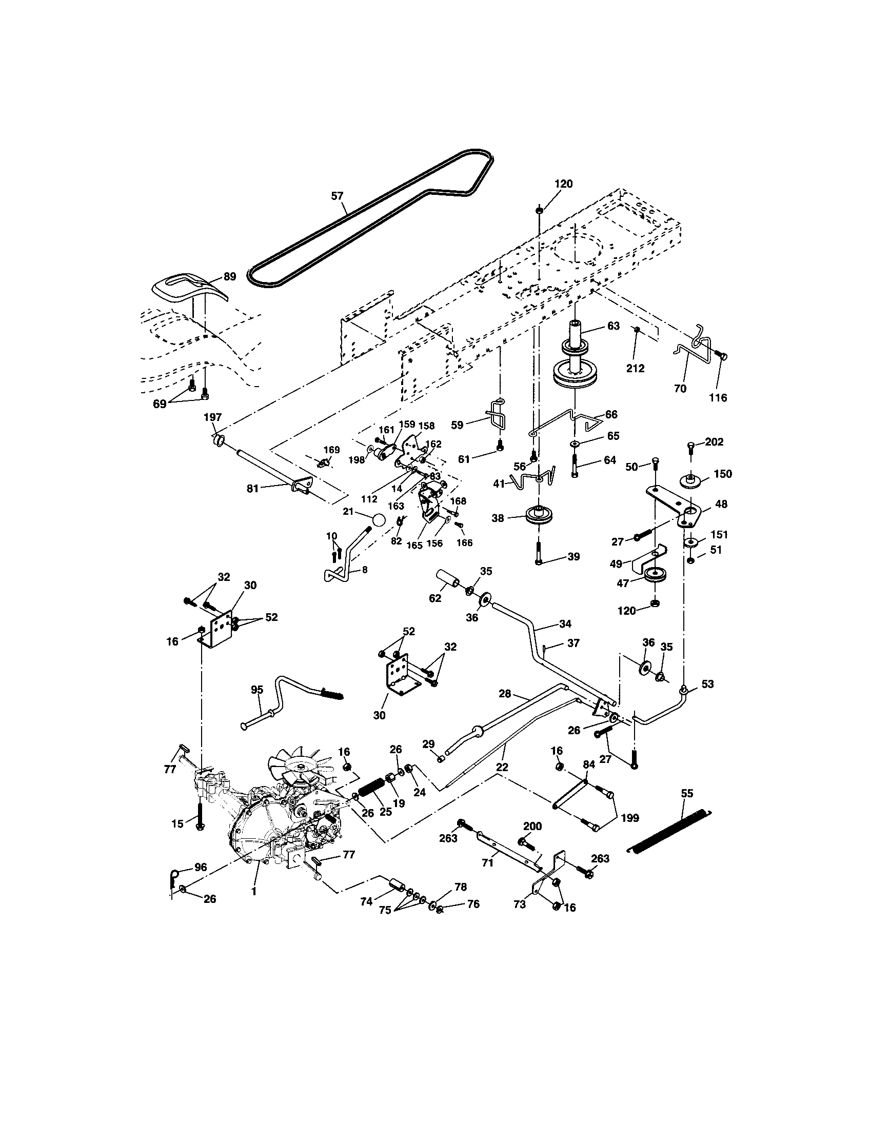 Craftsman 917273600 ground drive diagram