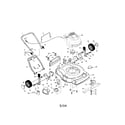 Craftsman 917379091 engine/housing/handle diagram