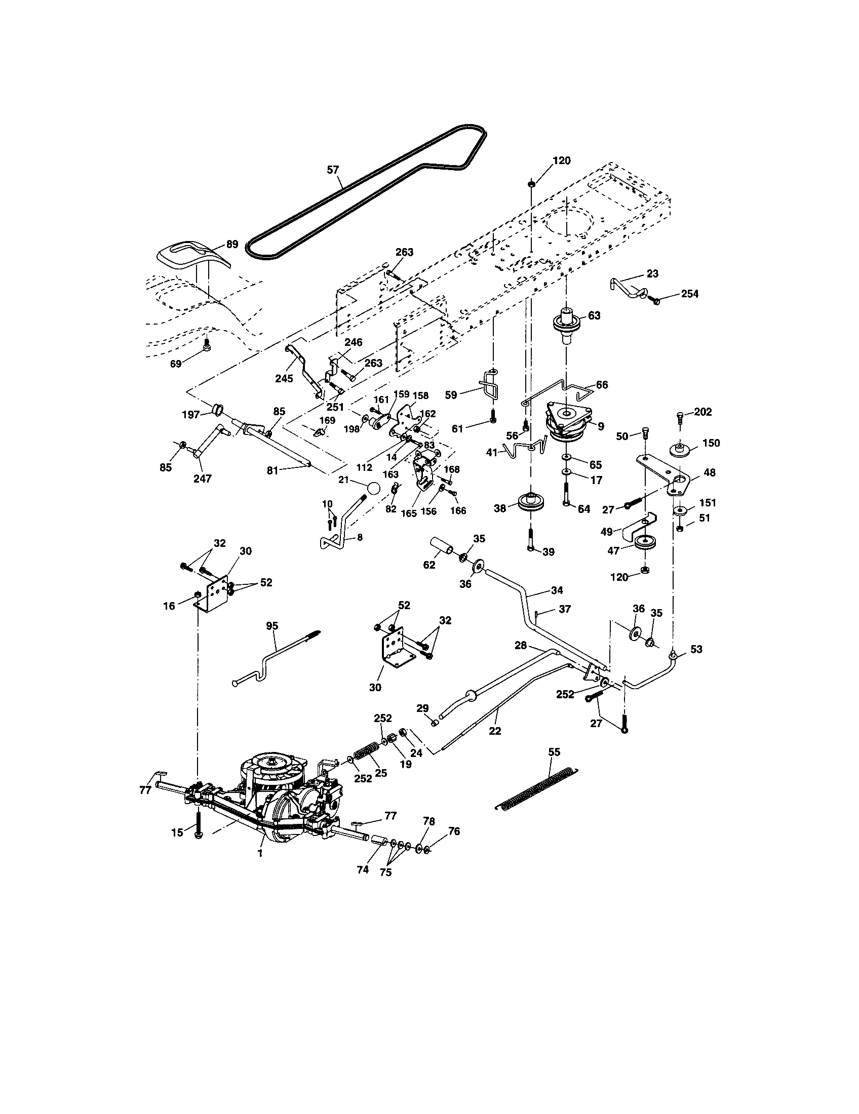 Craftsman 917273644 ground drive diagram