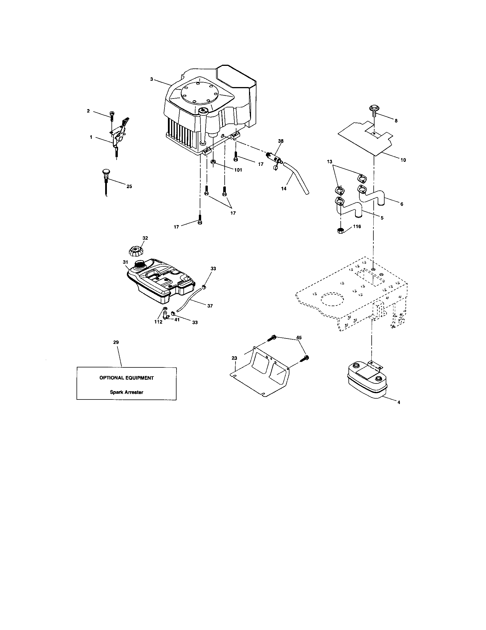 Craftsman 917273664 engine diagram