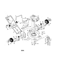 Craftsman 917378990 engine/housing/handle diagram