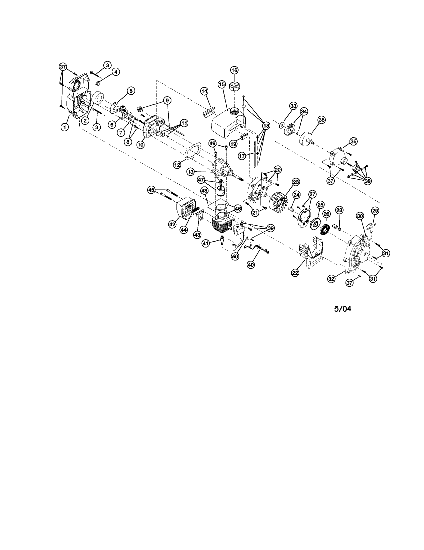 Craftsman 247292560 engine parts diagram