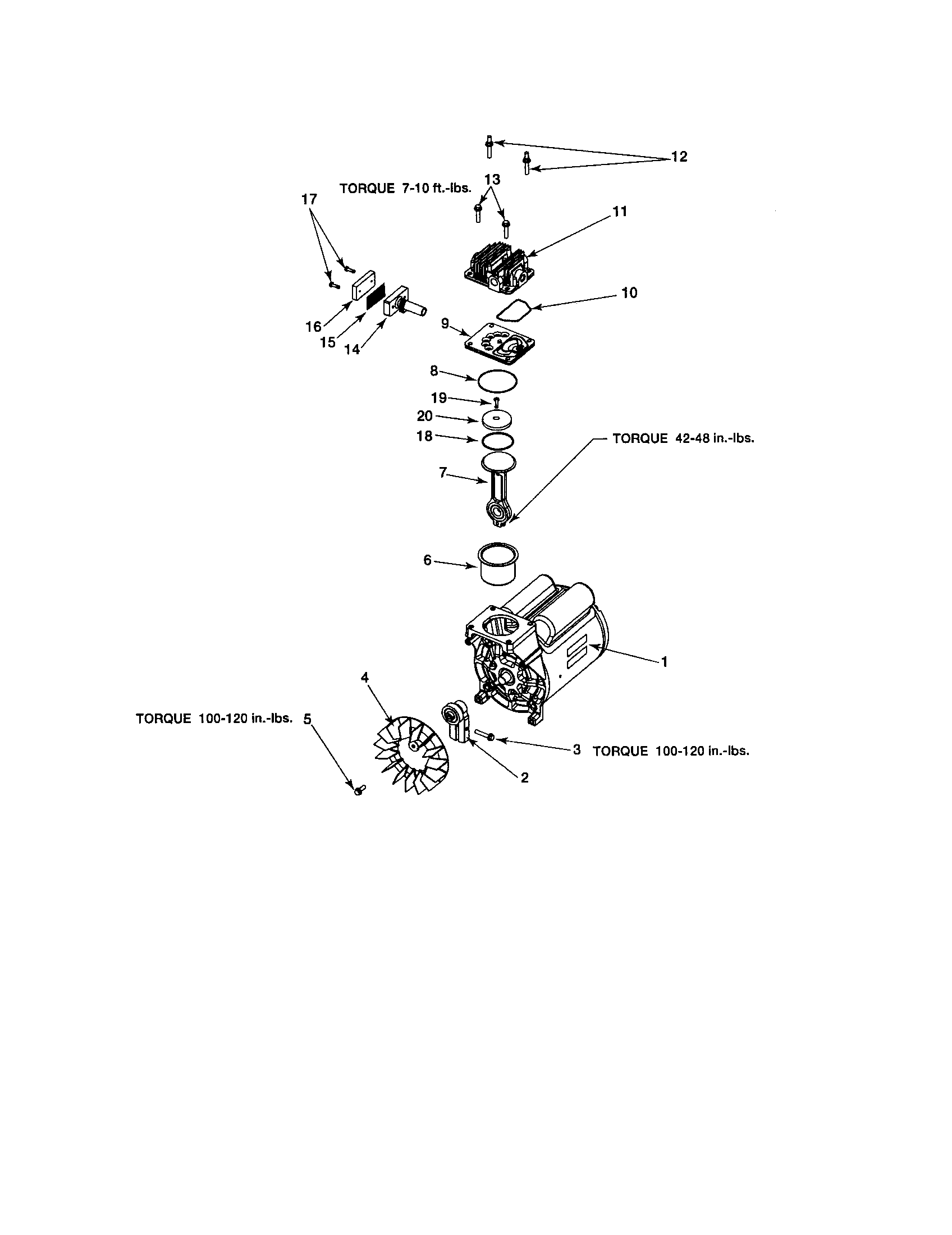 Porter Cable CPF4515 motor/head/filter intake diagram