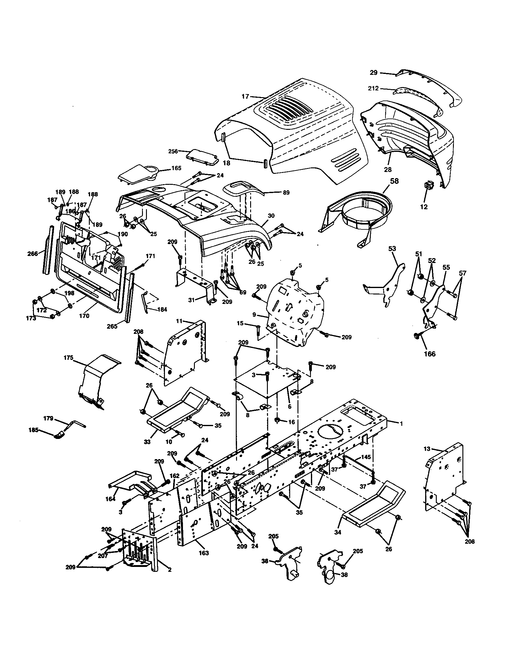 Craftsman 917277123 chassis and enclosures diagram