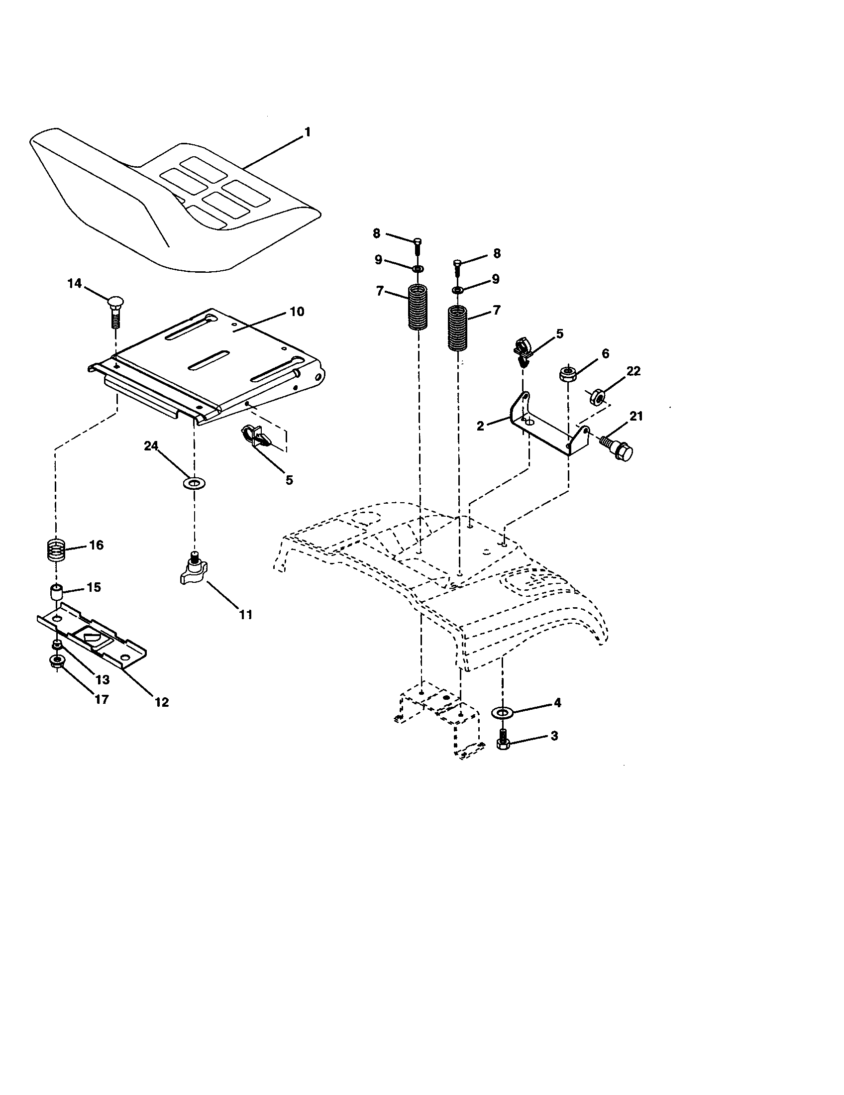 Companion 917278121 seat assembly diagram