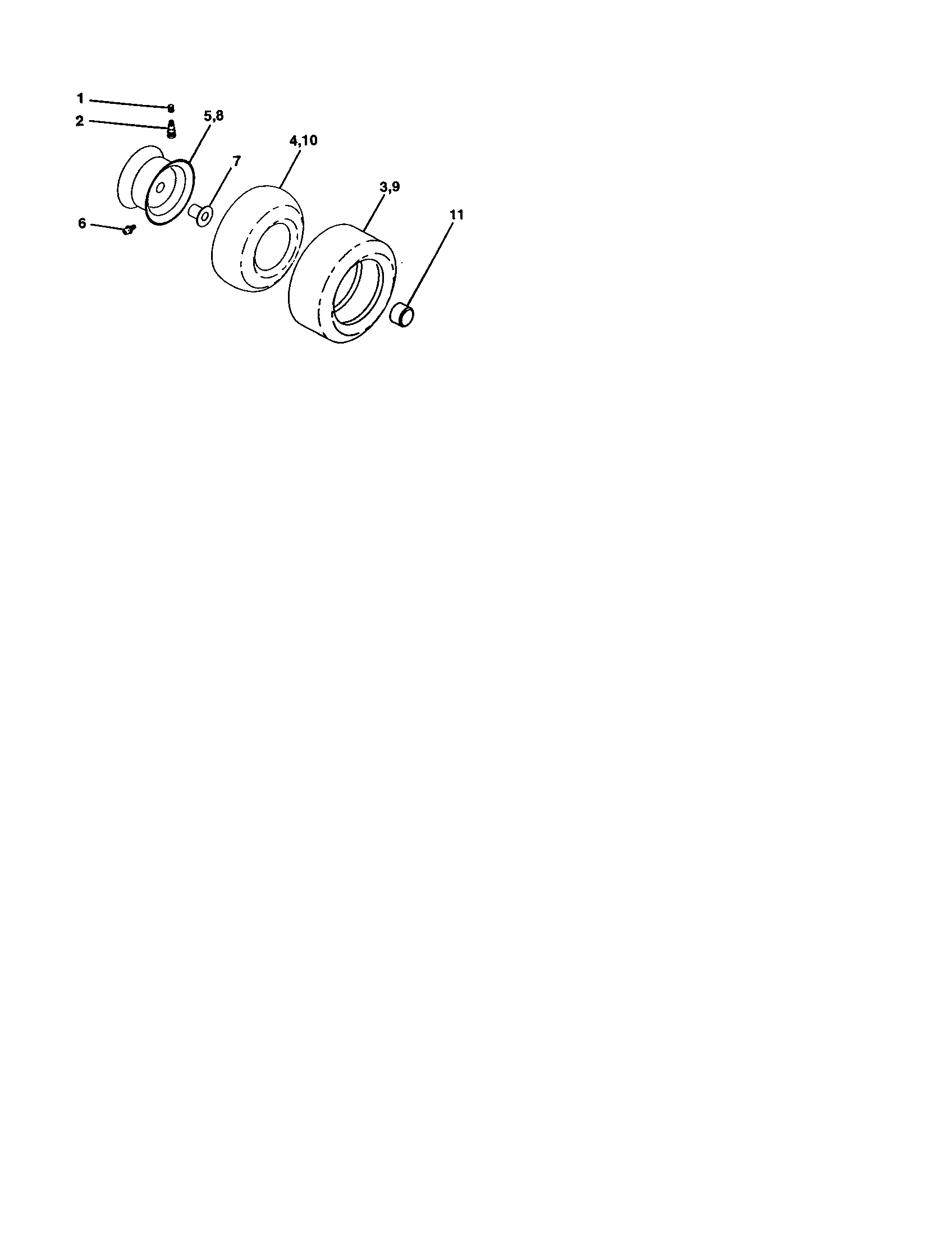 Companion 917278121 wheels and tires diagram