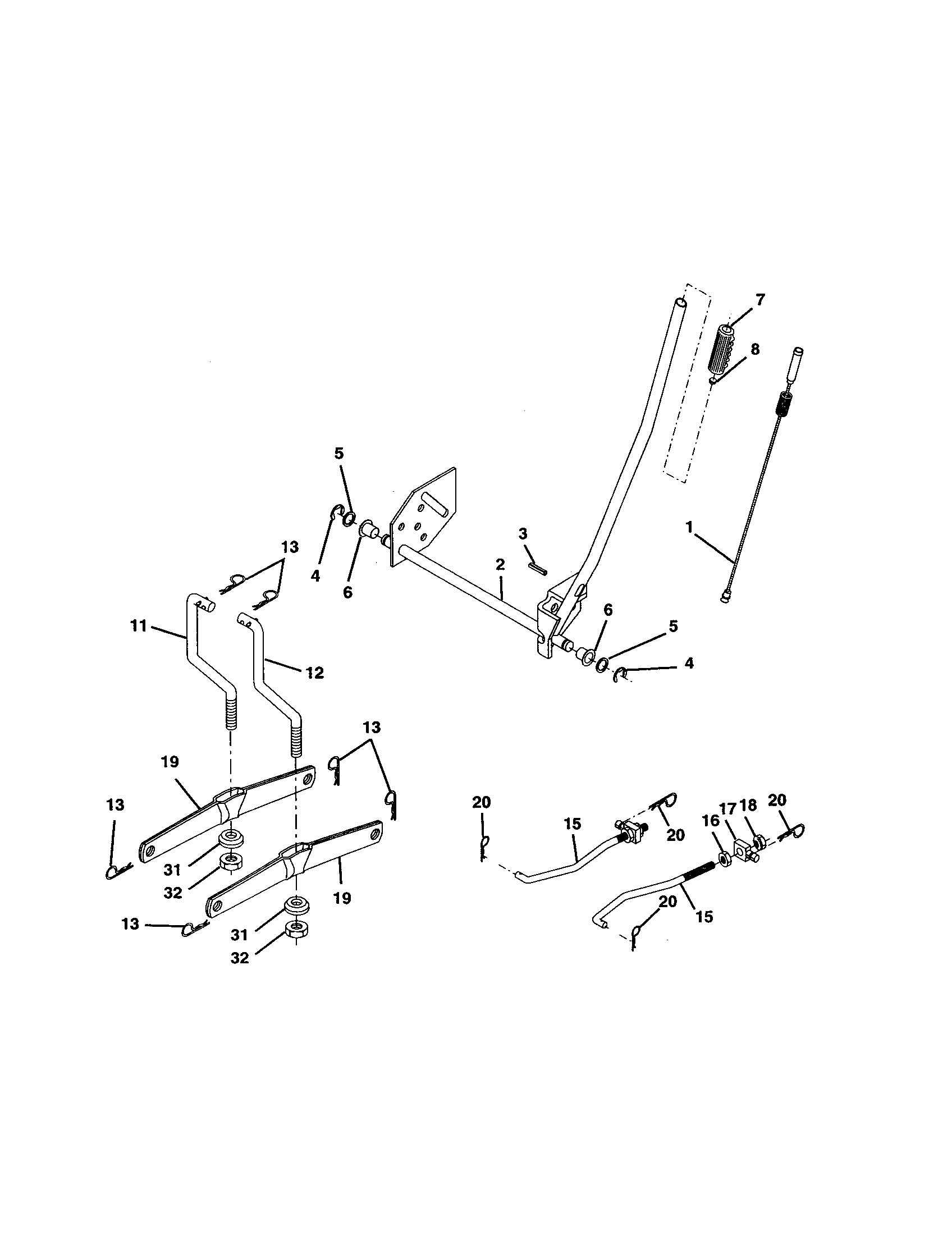 Companion 917278121 mower lift diagram