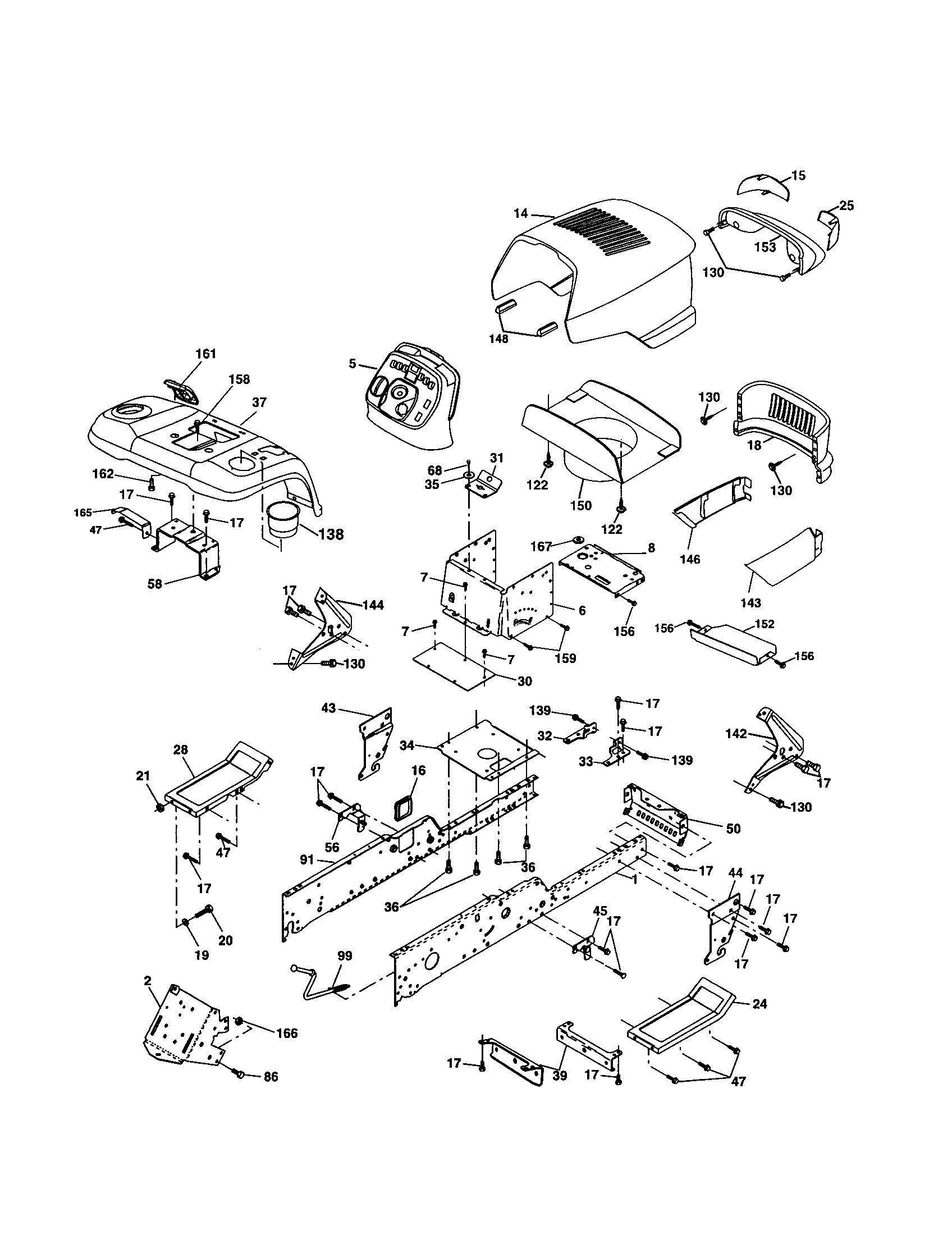 Husqvarna 917279040 chassis and enclosures diagram