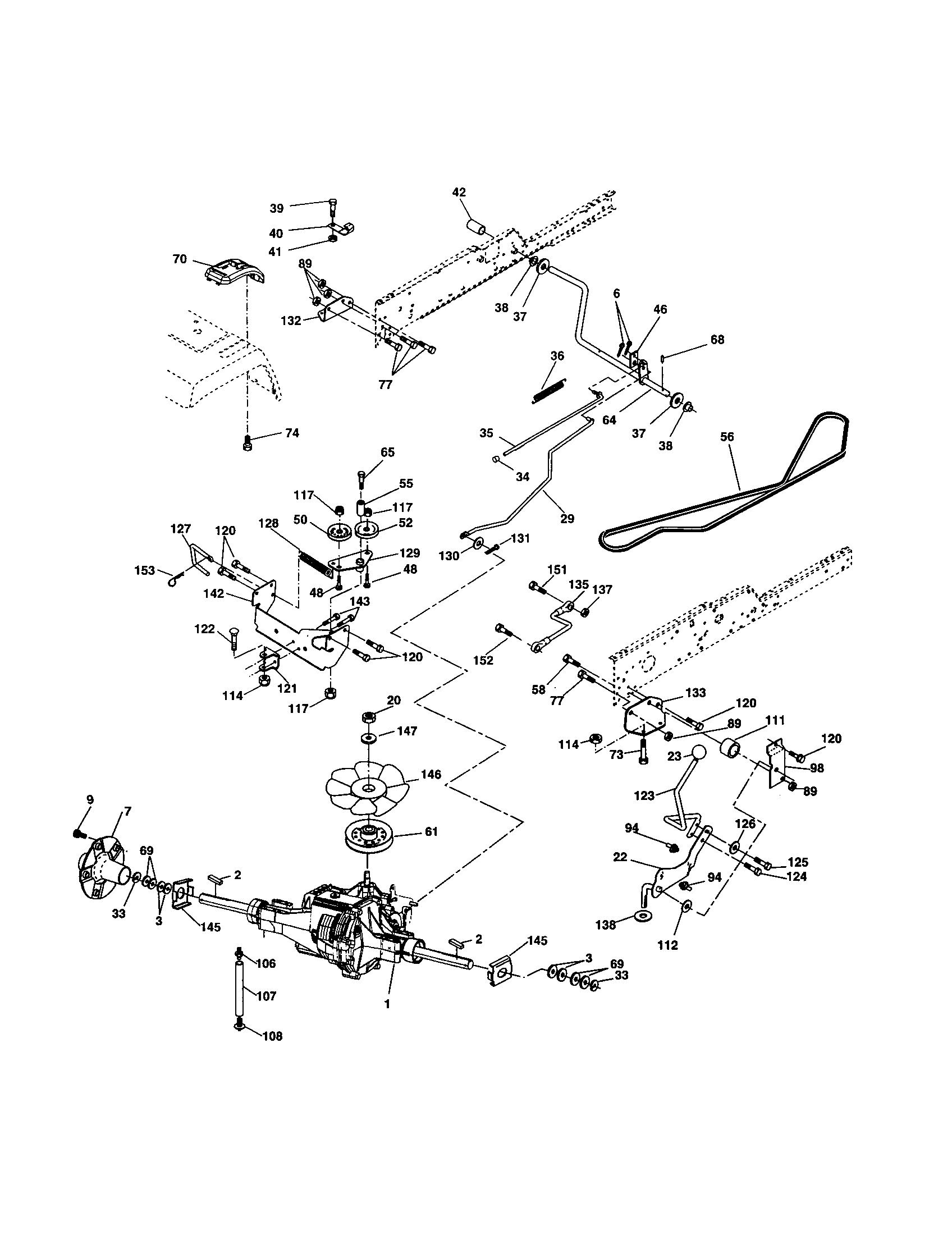 Husqvarna 917279040 ground drive diagram