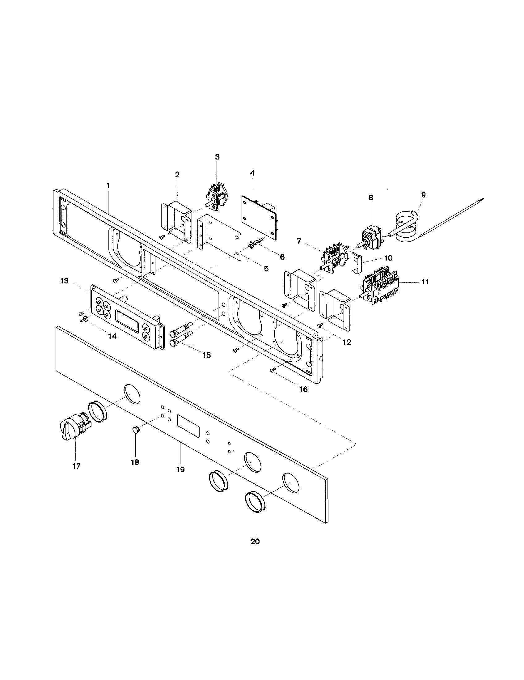 Bosch HBL532AUC control panel diagram