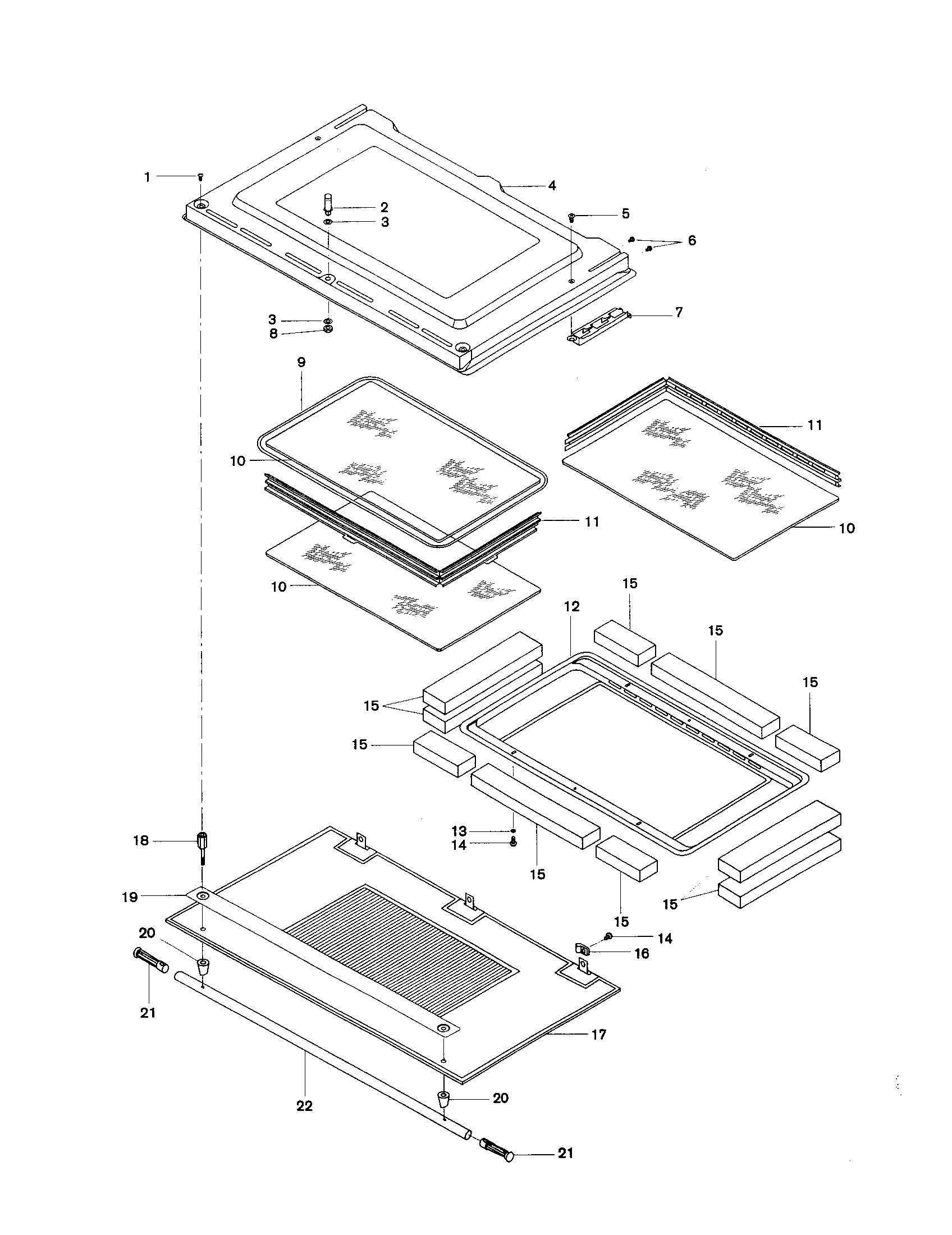 Bosch HBL532AUC door diagram