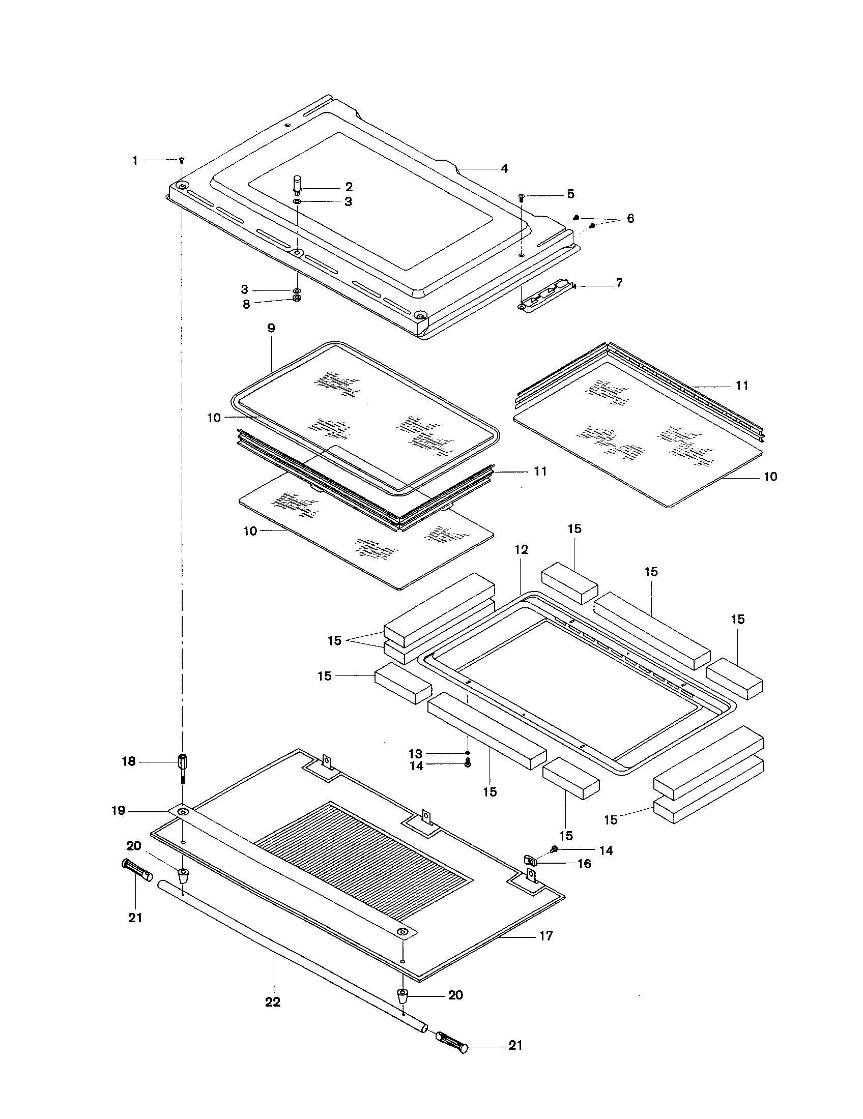 Bosch HBL542AUC door diagram