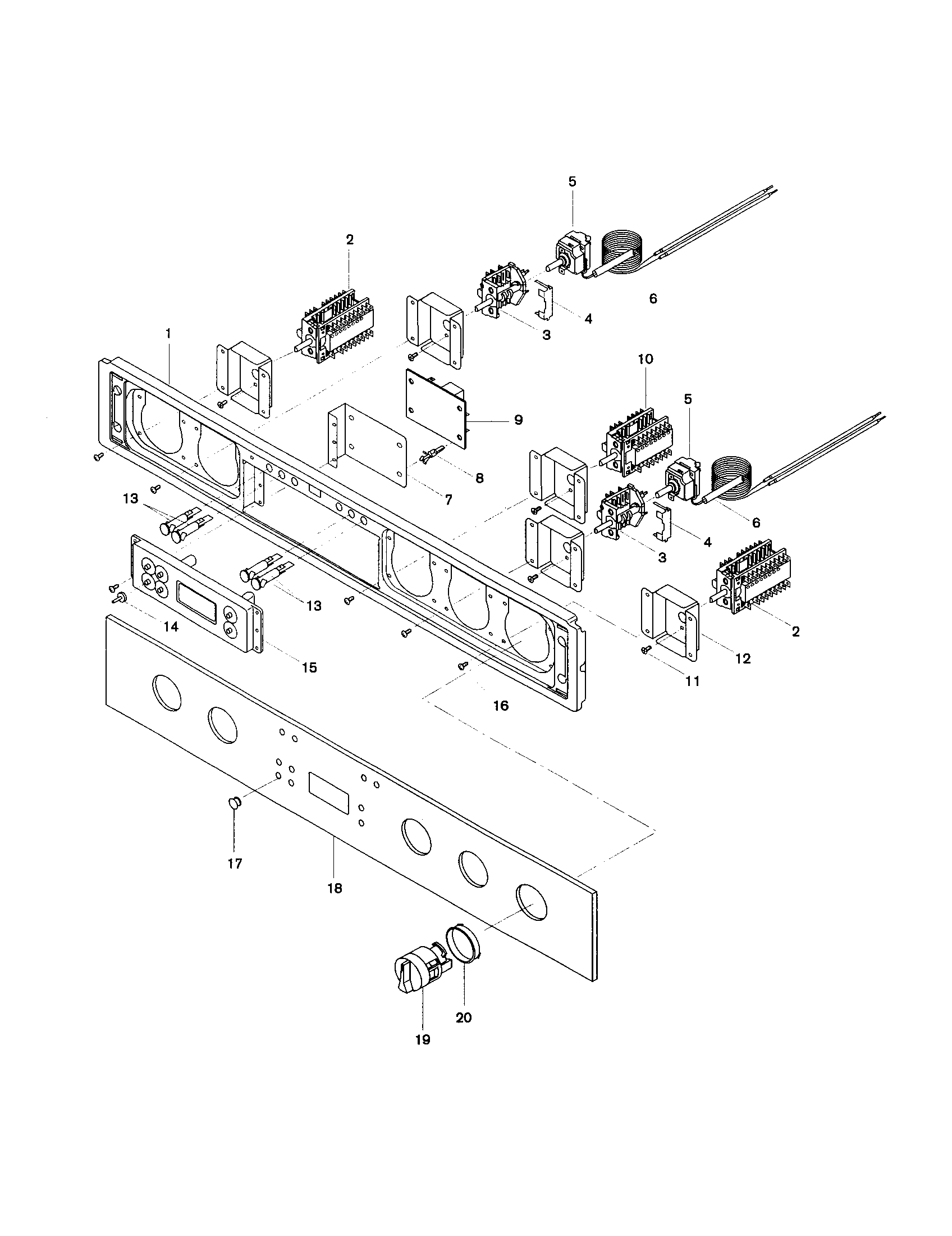 Bosch HBL565AUC control panel diagram