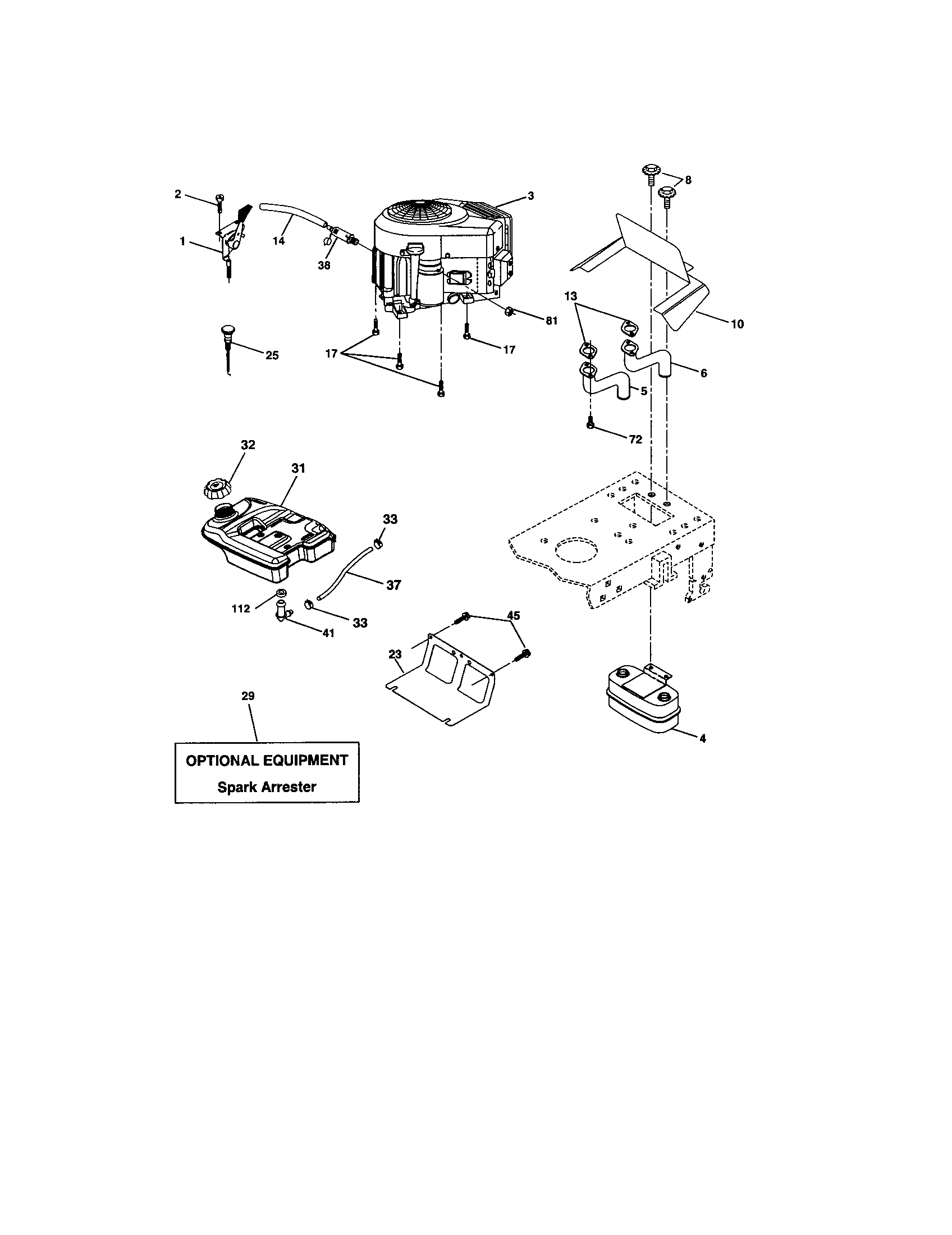 Husqvarna 917279020 engine diagram