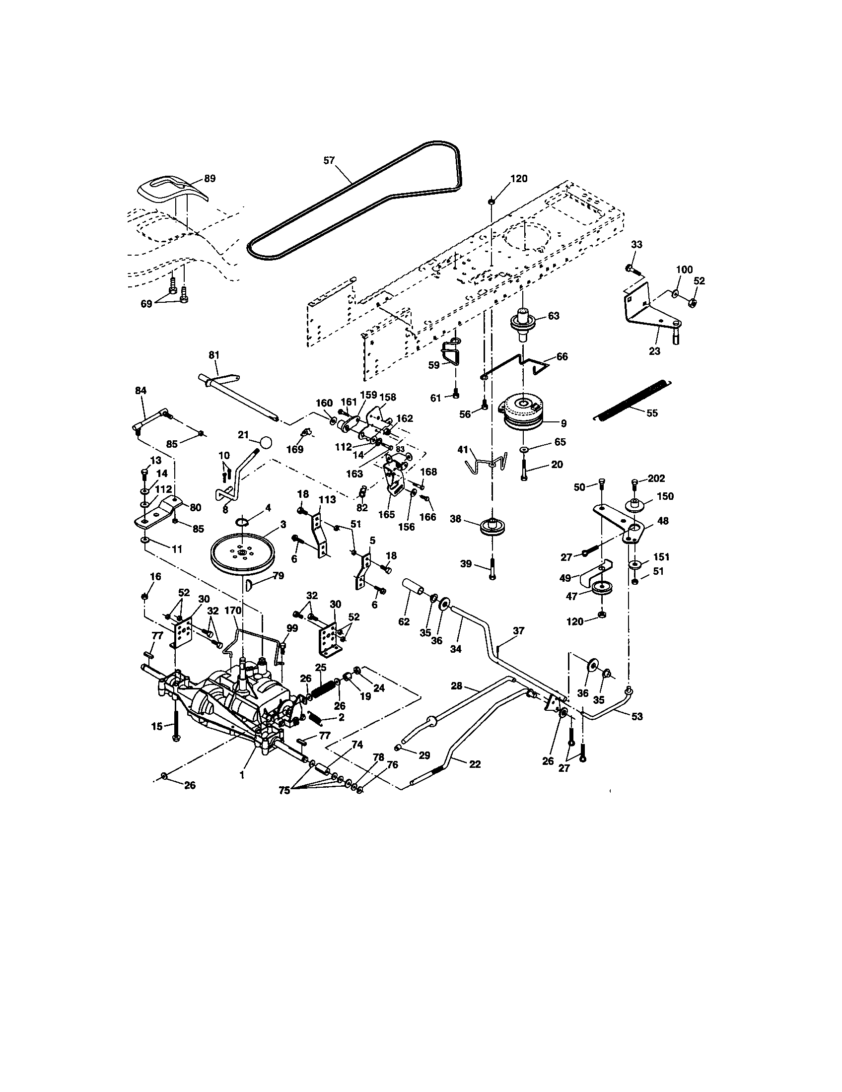 Craftsman 917273638 ground drive diagram