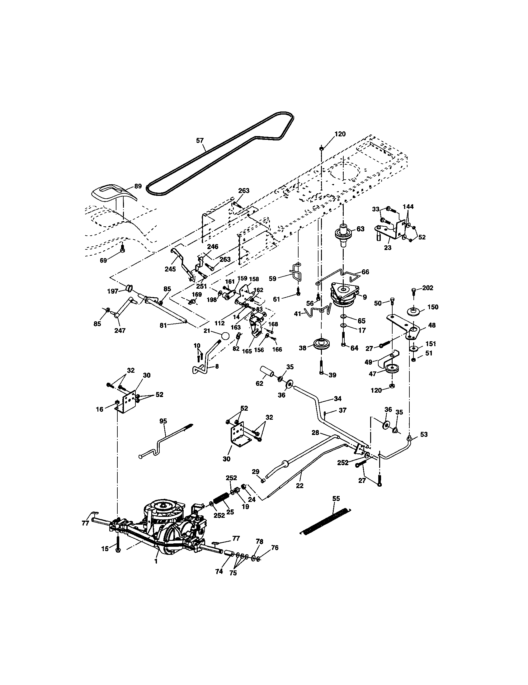 Craftsman 9172736403 ground drive diagram
