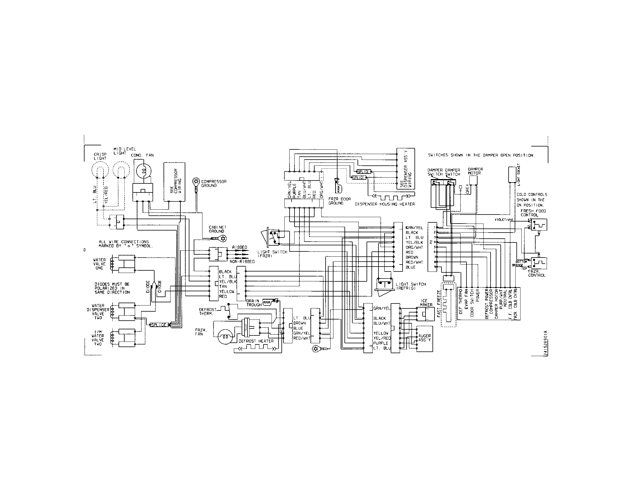 Frigidaire FRS26LH5DS0 wiring diagram diagram