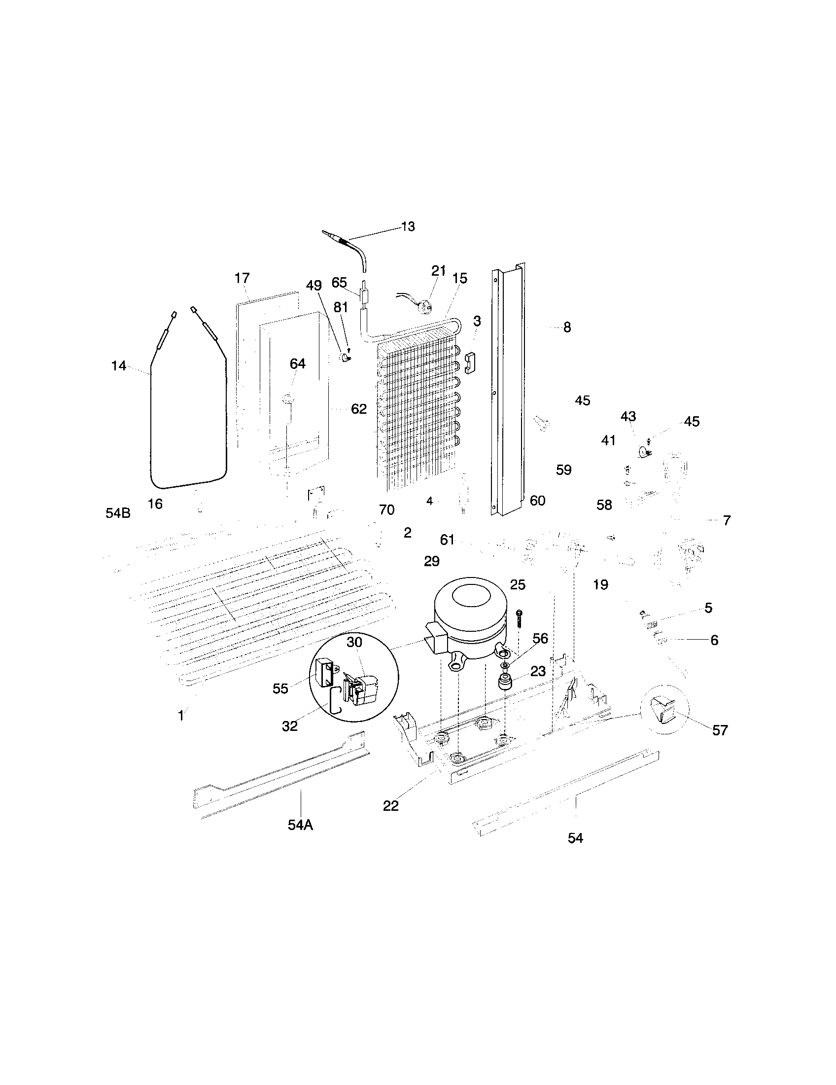 Frigidaire FRS23ZTJQ0 system diagram