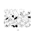 Craftsman 917378950 engine/housing/handle diagram