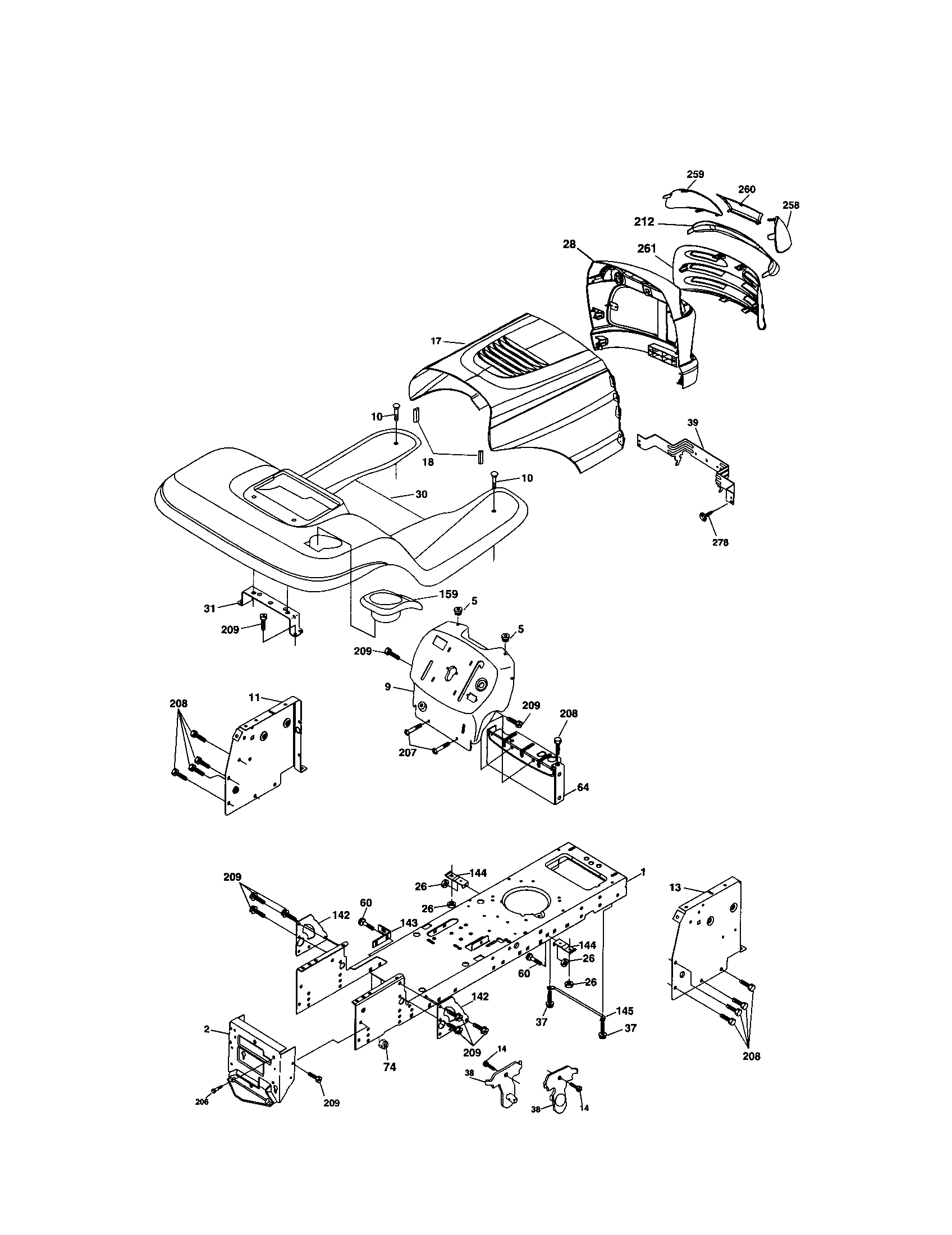 Craftsman 917273755 chassis and enclosures diagram