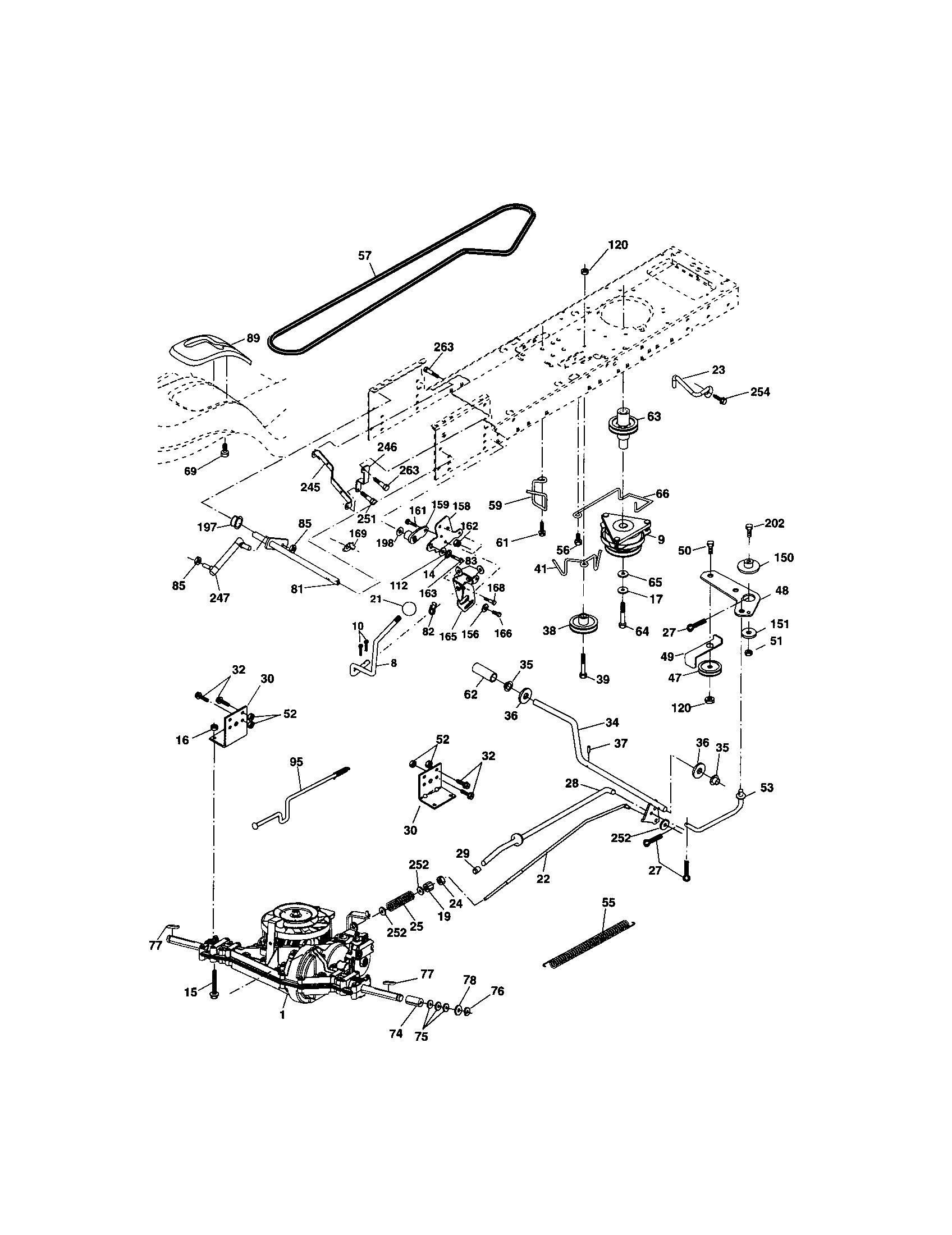 Craftsman 9172736404 ground drive diagram