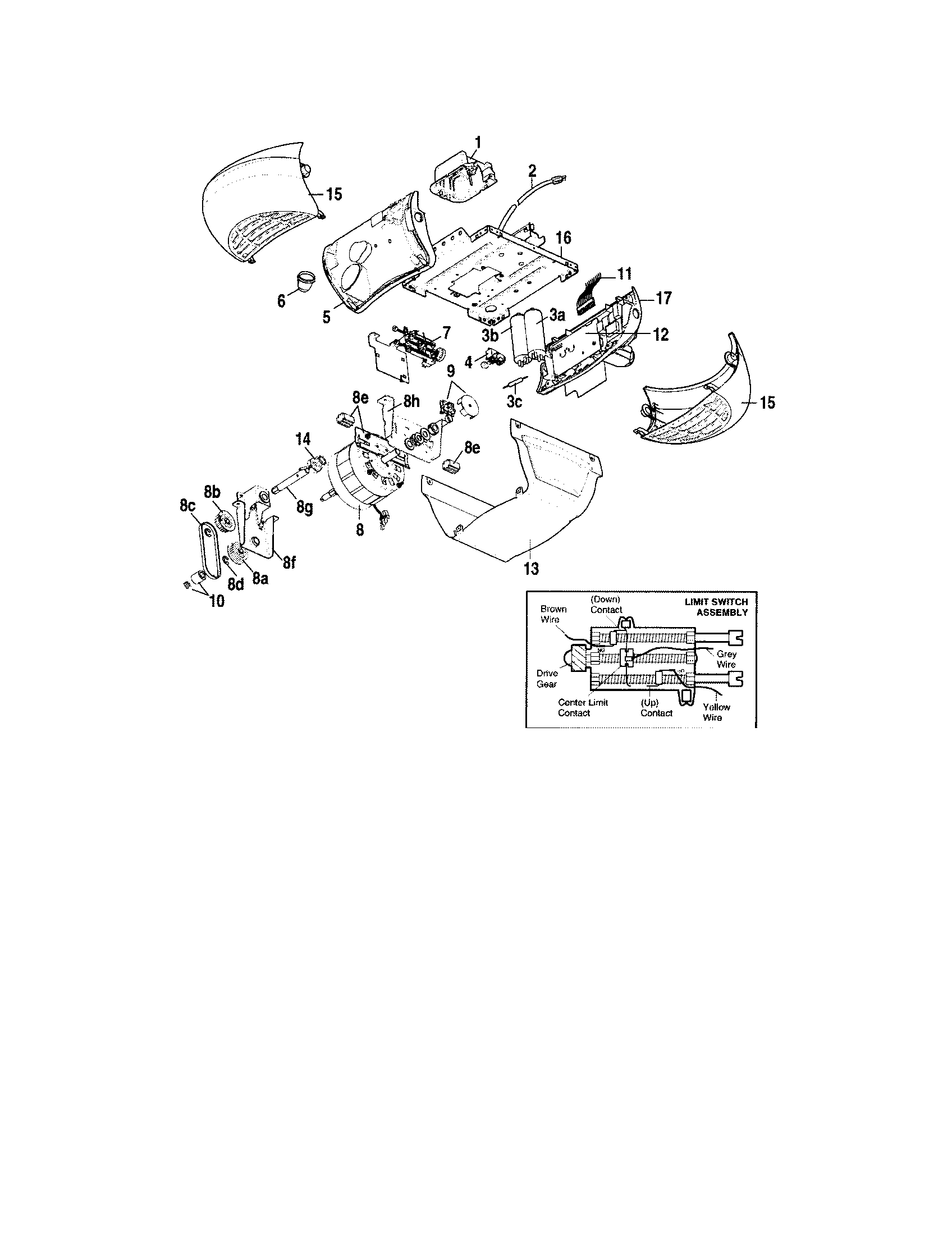 Craftsman 13953924 motor unit assembly diagram
