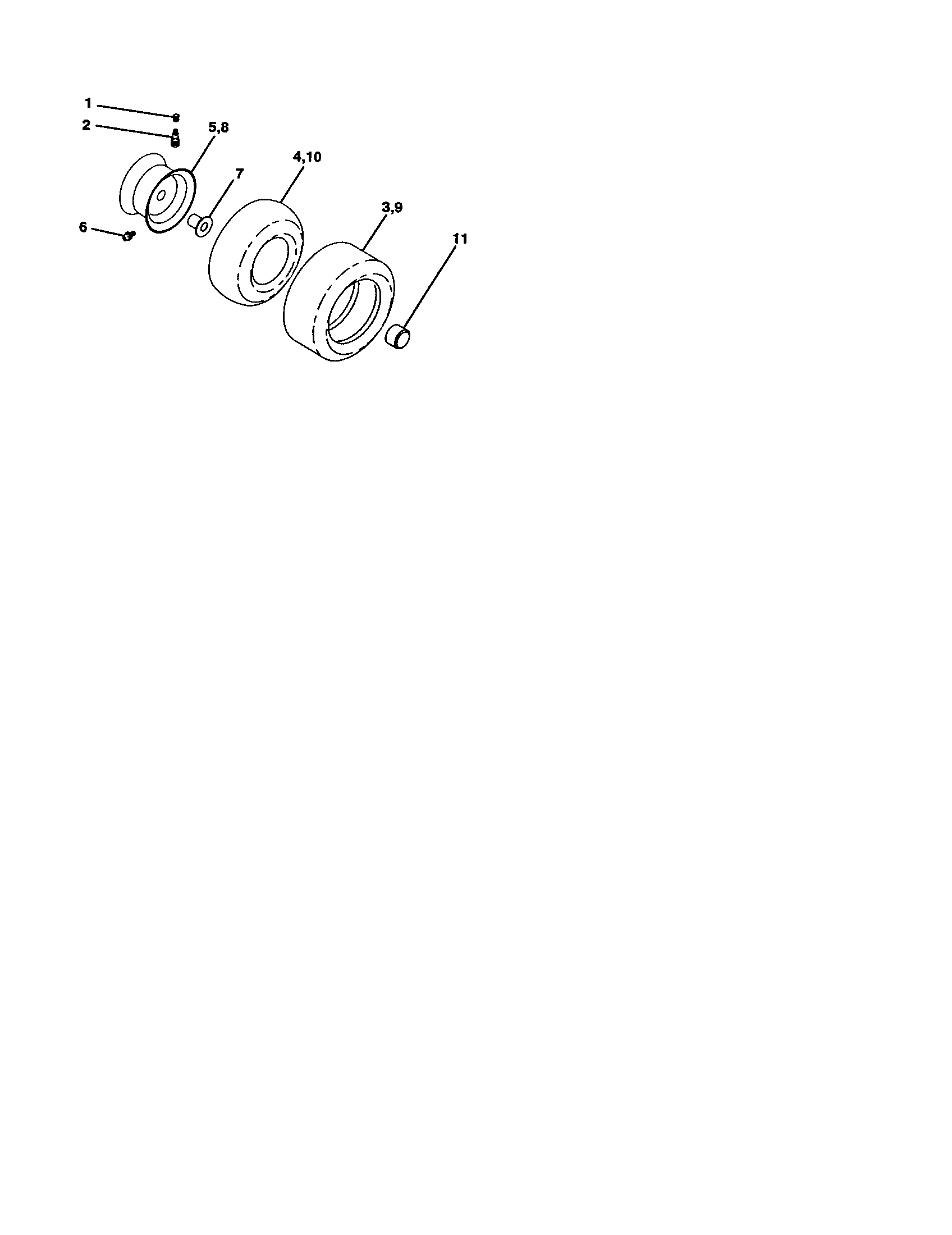 Craftsman 917277170 wheels and tires diagram