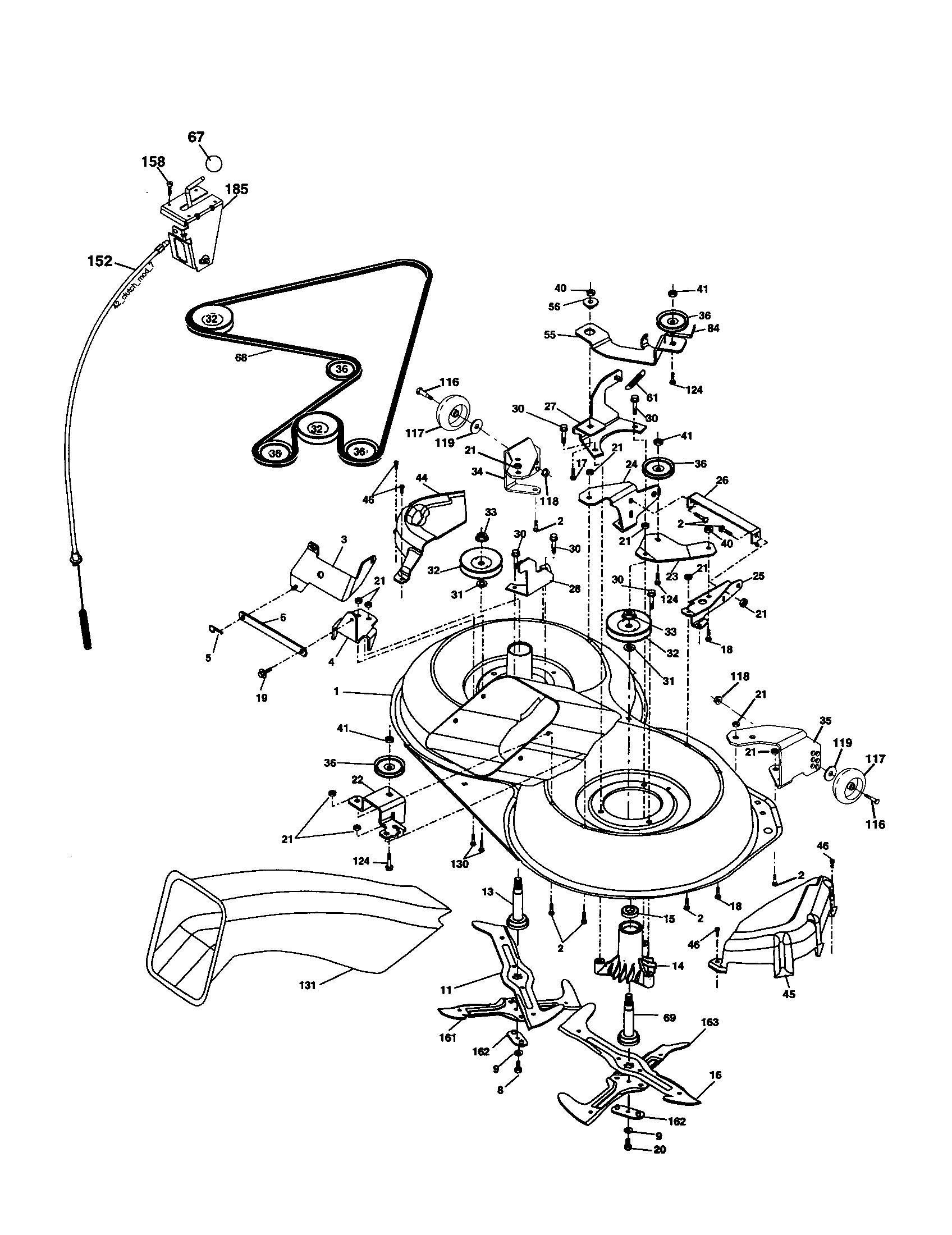 Craftsman 917277170 mower diagram