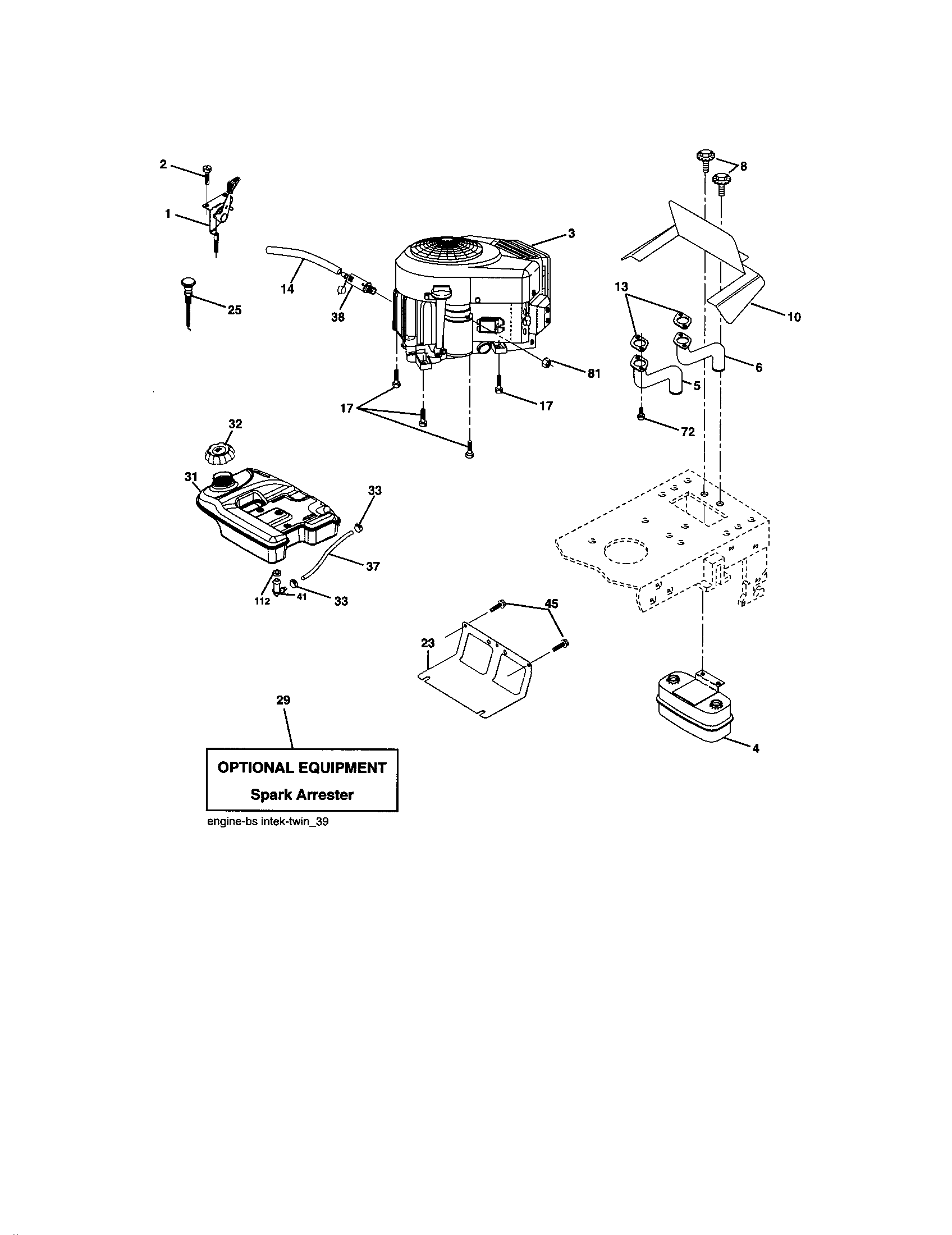 Craftsman 917274031 engne diagram