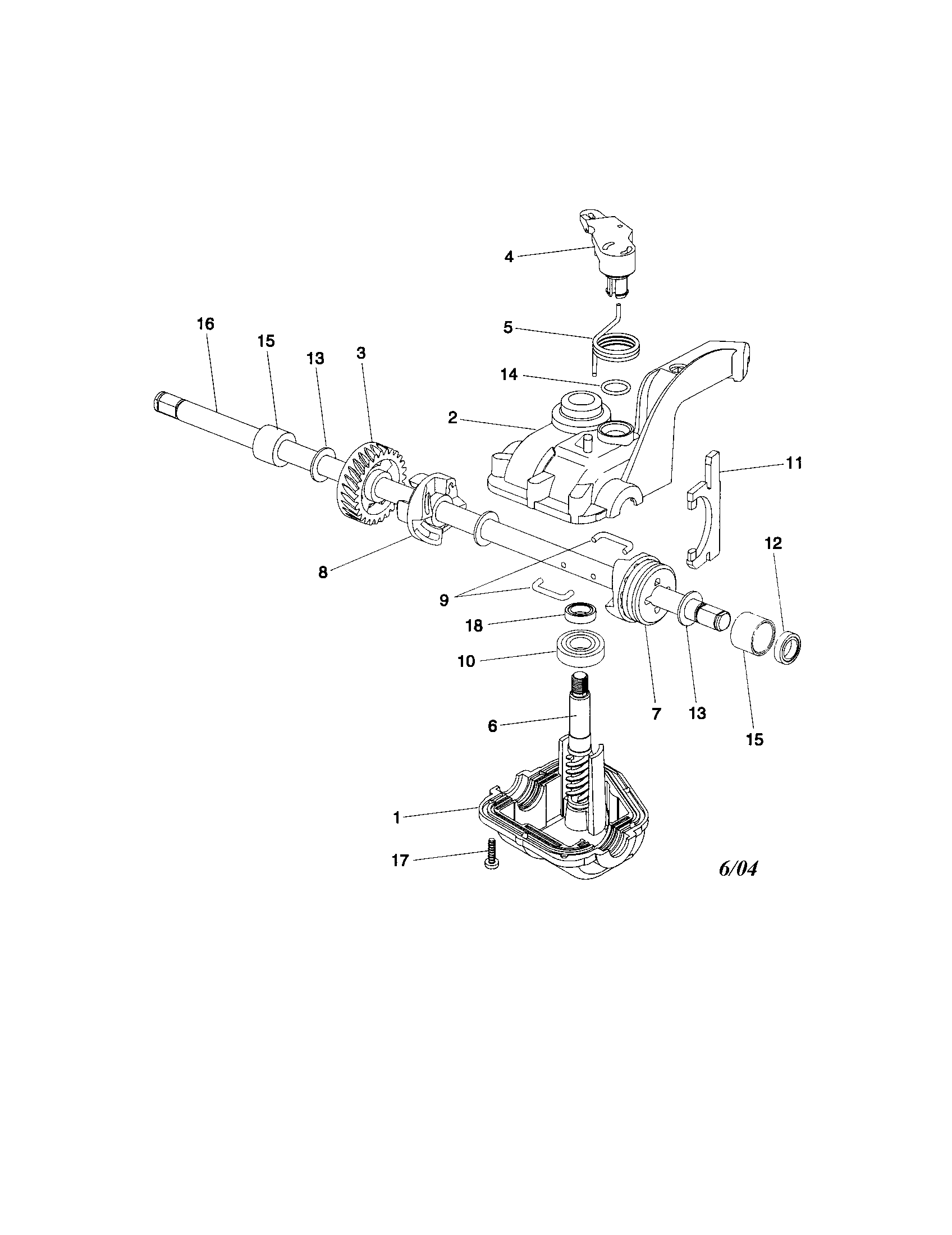 Craftsman 917378352 gear case assembly diagram