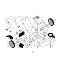 Craftsman 917379201 engine/housing/handle diagram