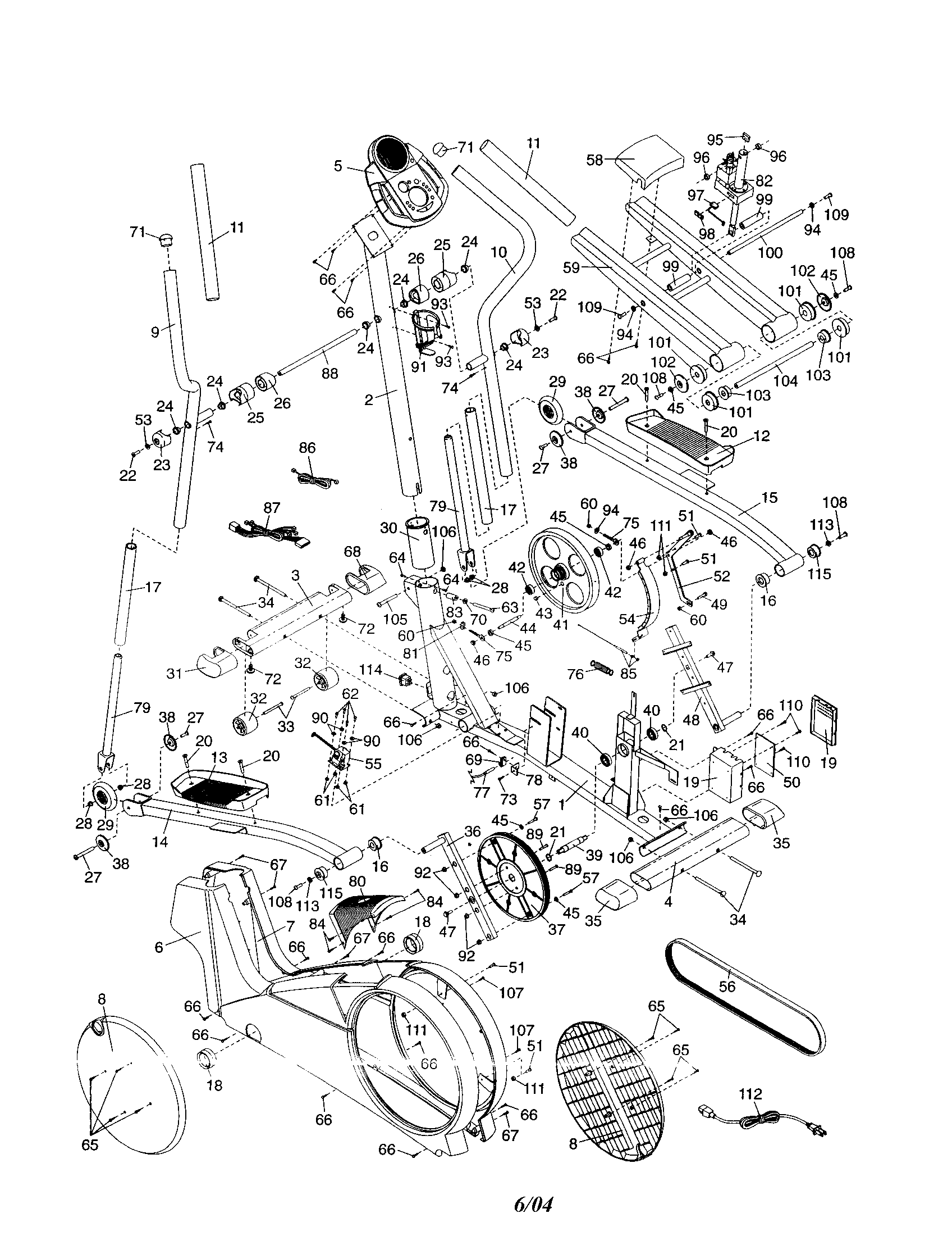Proform PFEL54931 stepper diagram