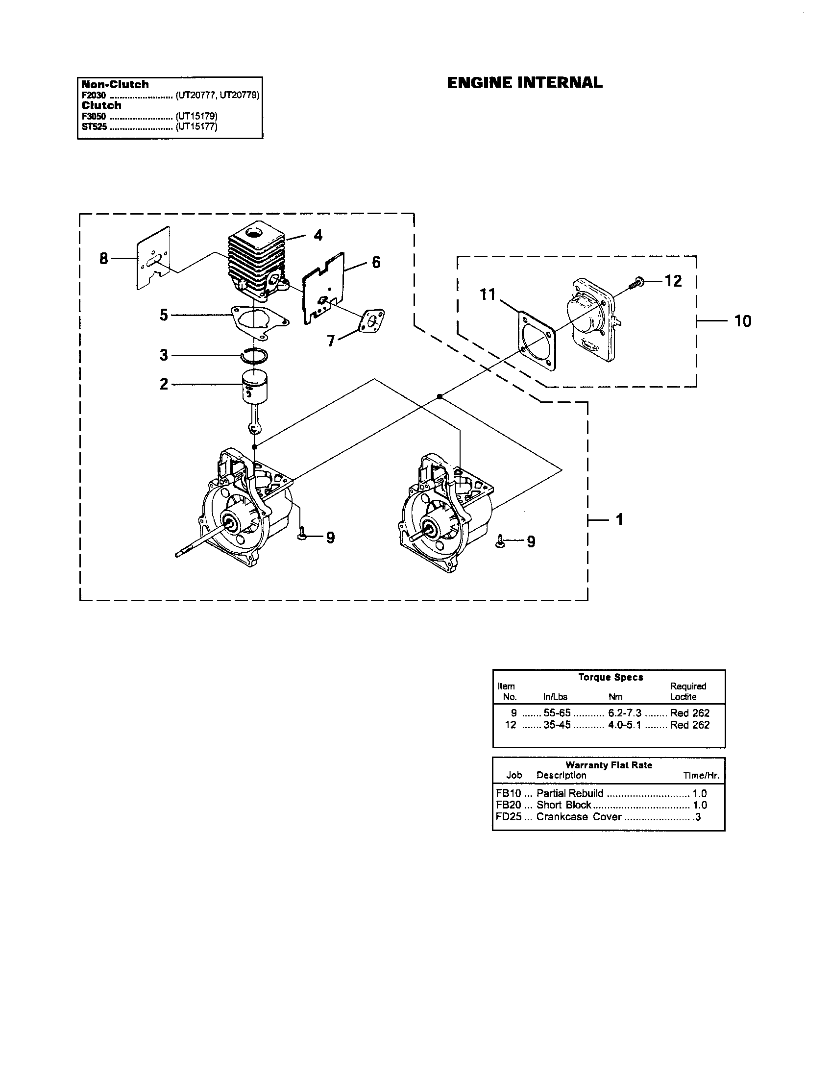 Homelite UT20779 engine internal diagram