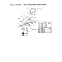 Homelite UT15177 shaft/spool/string/grass deflector diagram