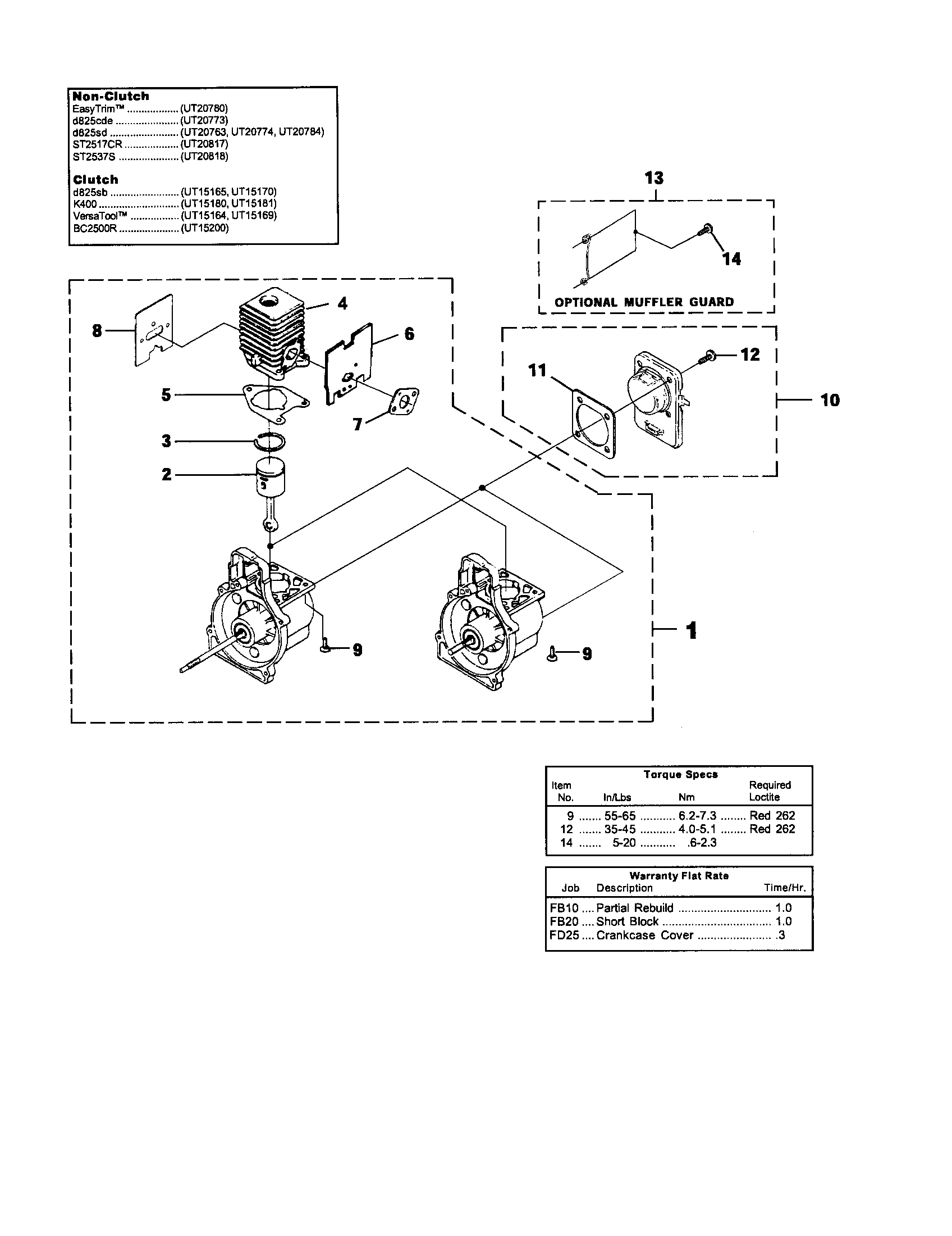 Homelite UT20817 engine internal diagram