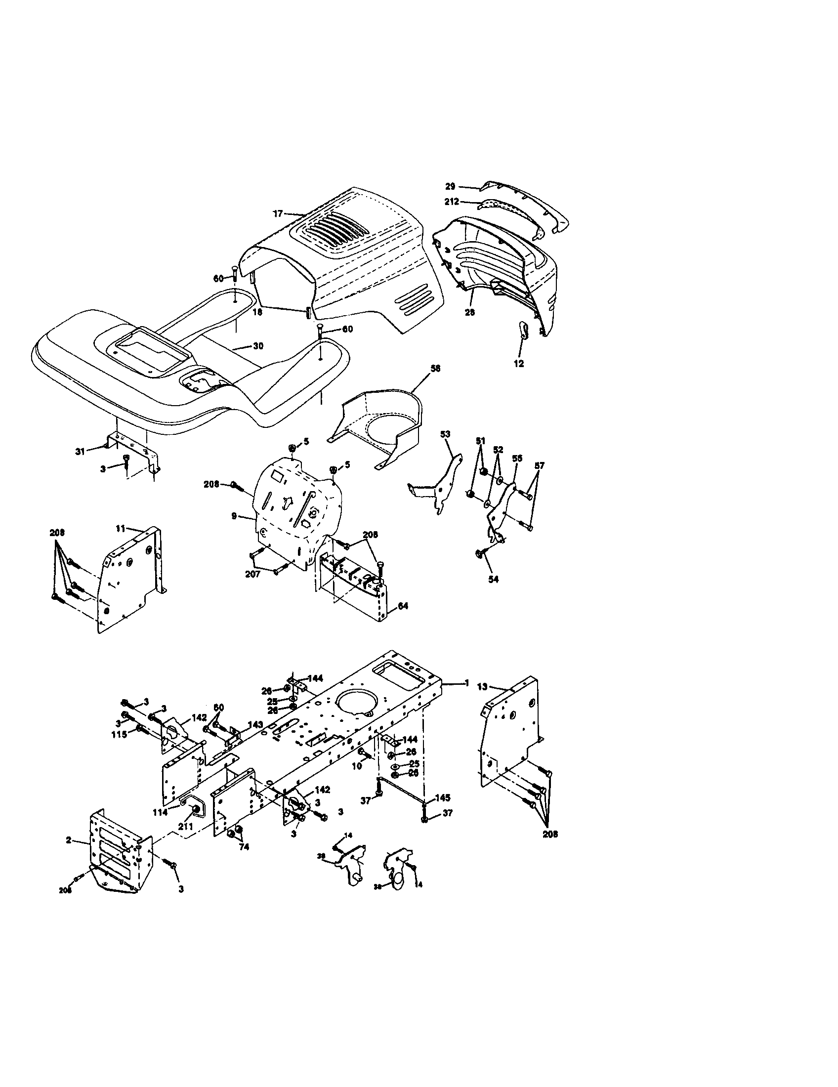 Craftsman 917271065 chassis and enclosures diagram