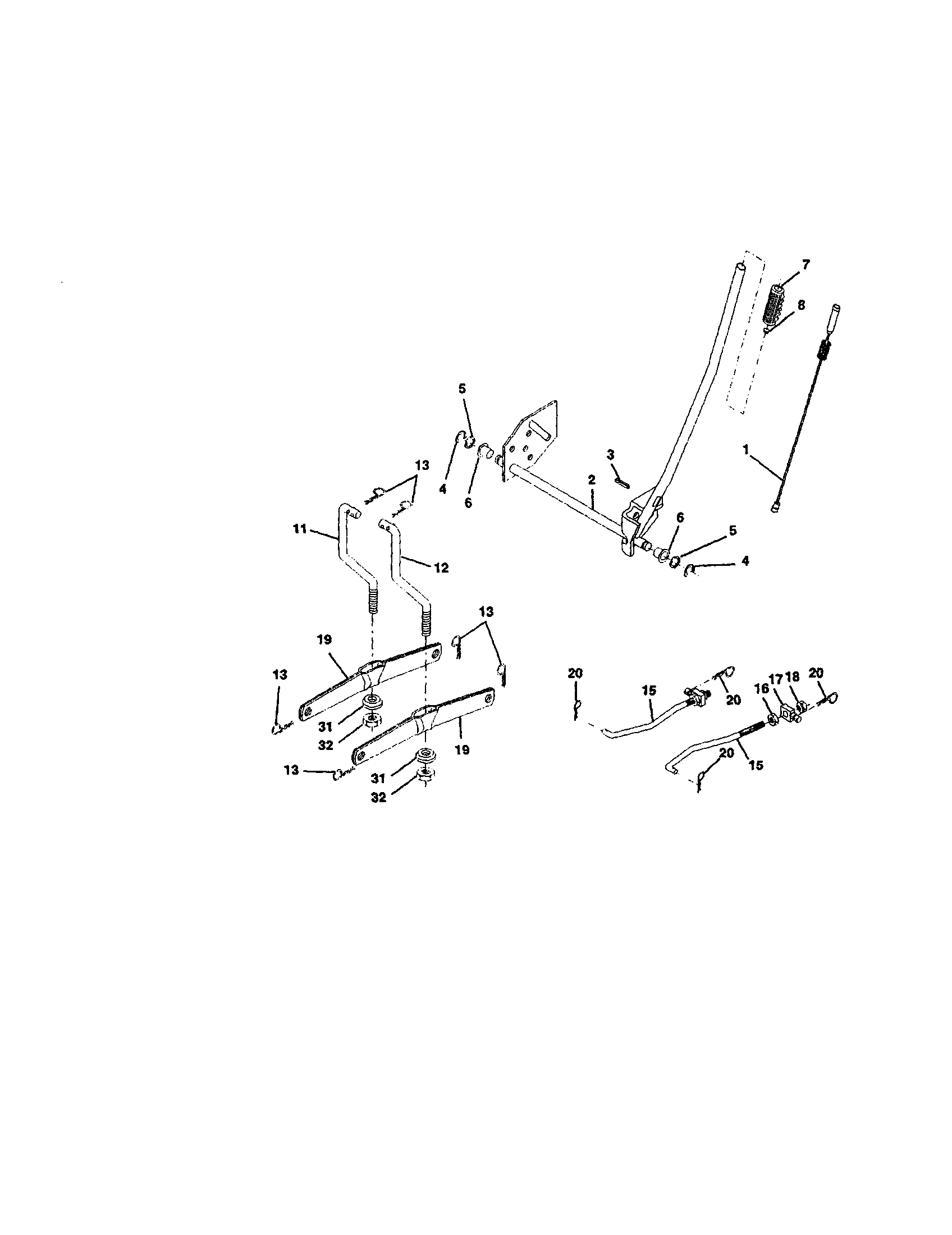 Craftsman 917271065 lift assembly diagram