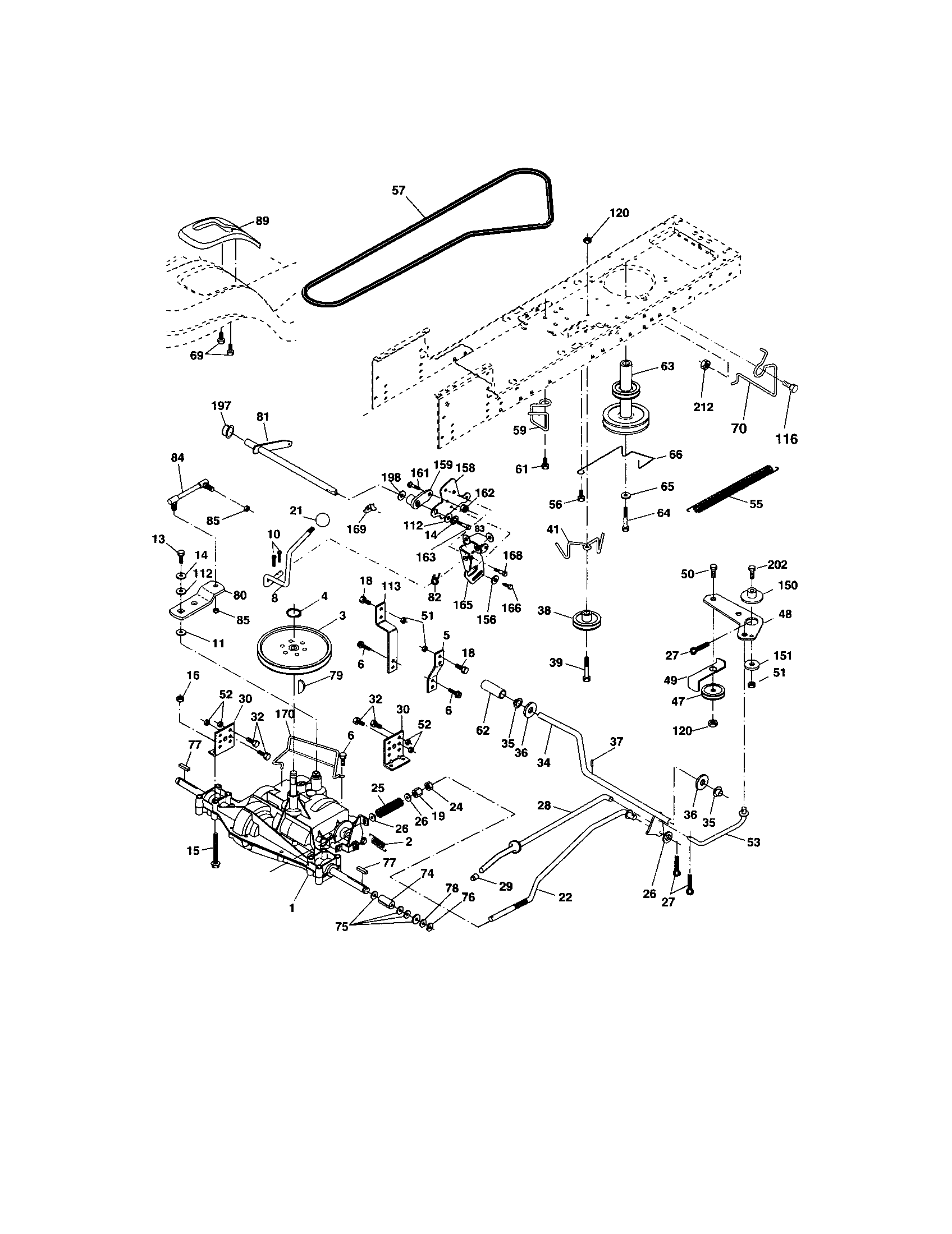 Craftsman 917273756 ground drive diagram
