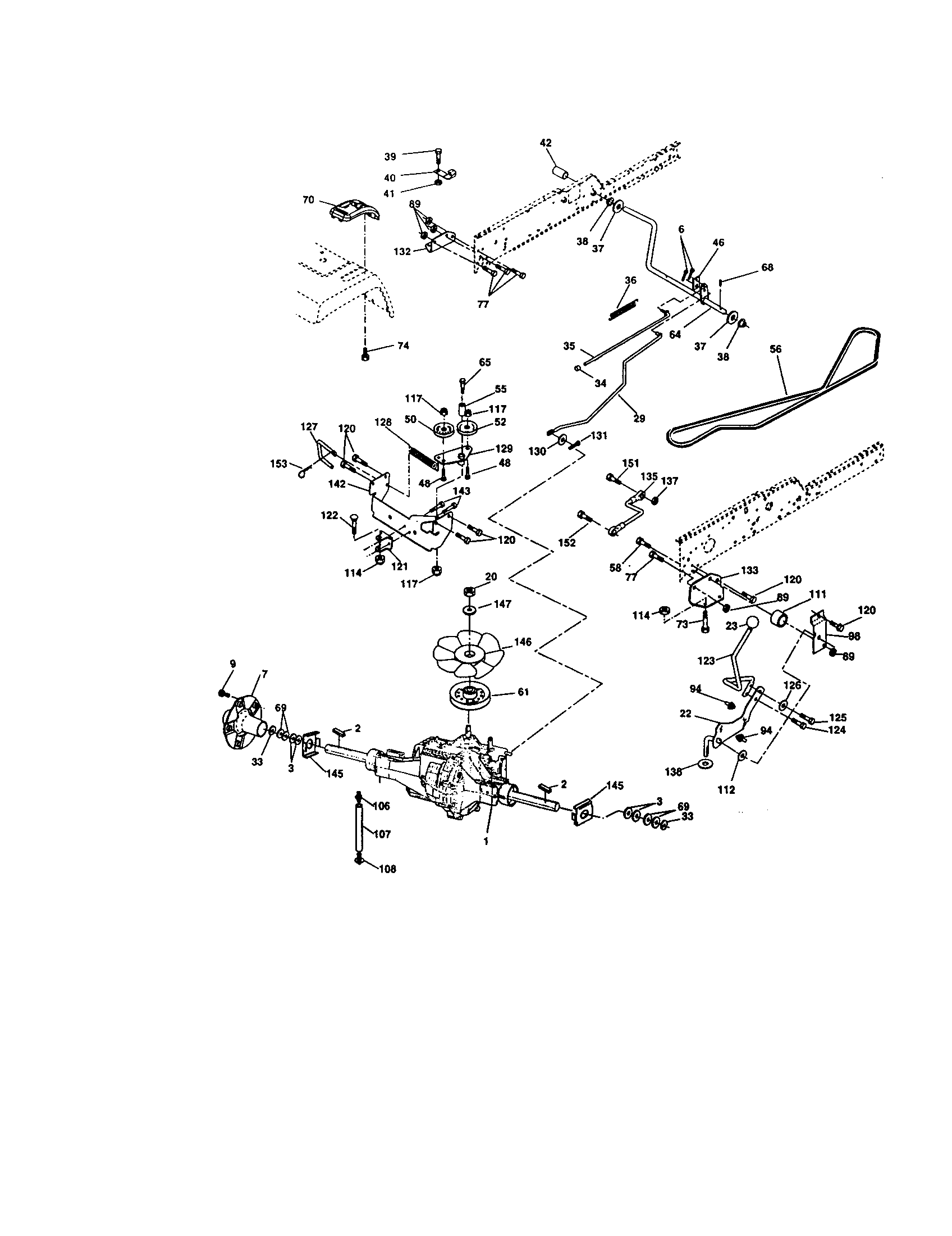 Craftsman 917276080 ground drive diagram