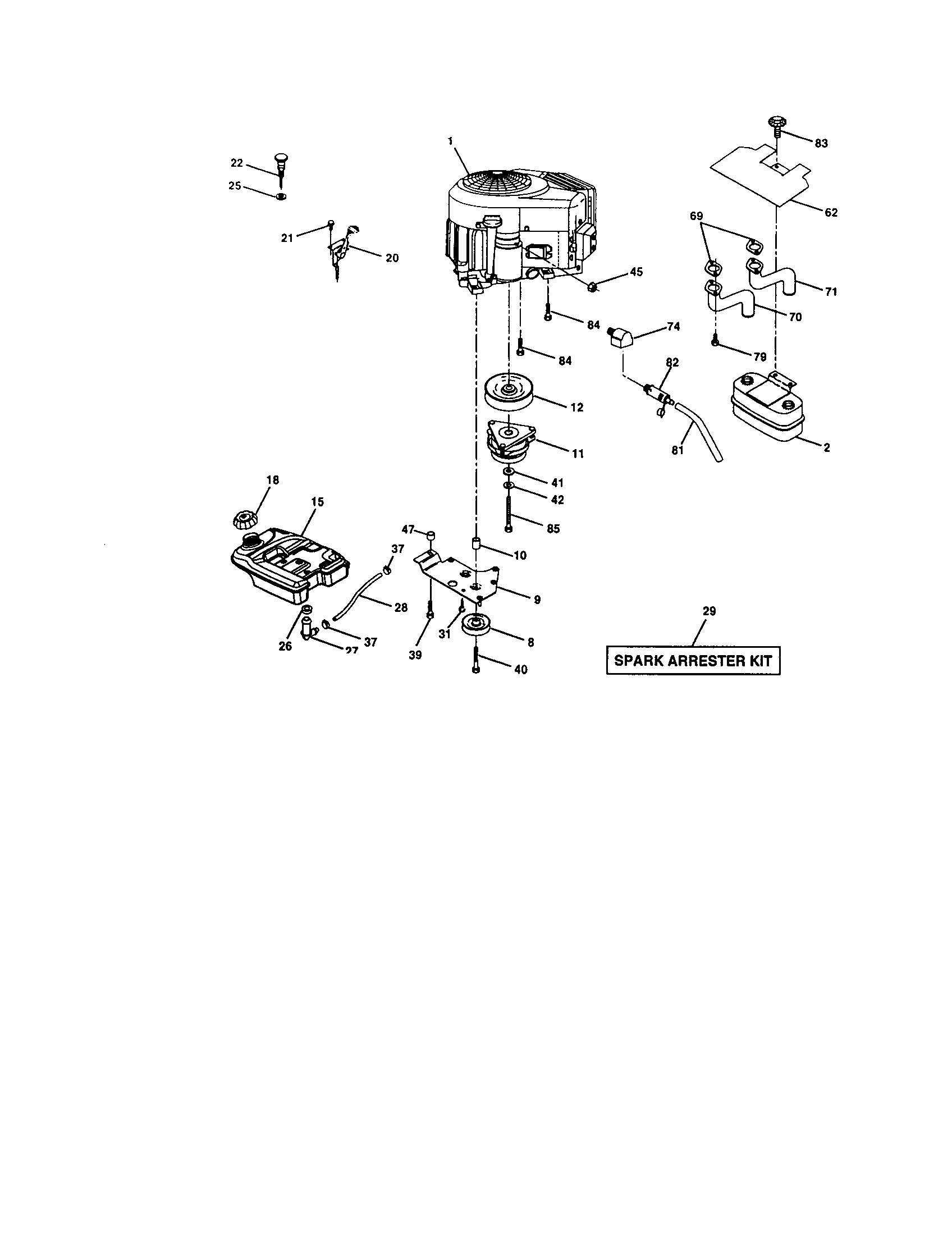 Craftsman 917276080 engine diagram