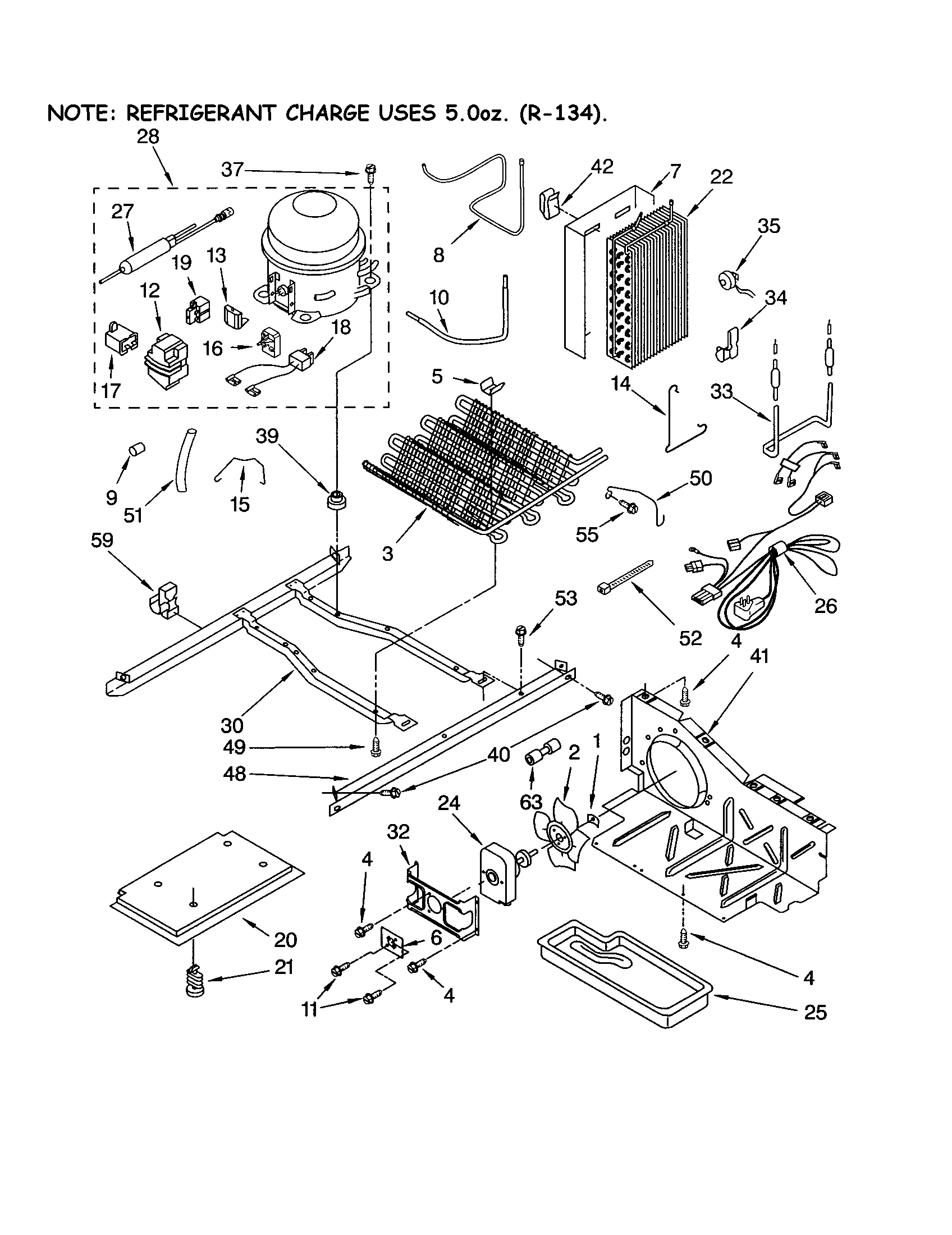 Kenmore 10656376400 unit diagram