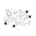 Craftsman 917388042 engine/housing/handle/bag/wheels diagram