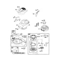 Briggs & Stratton 123K02-0357-E1 starter-rewind/blower-housing diagram