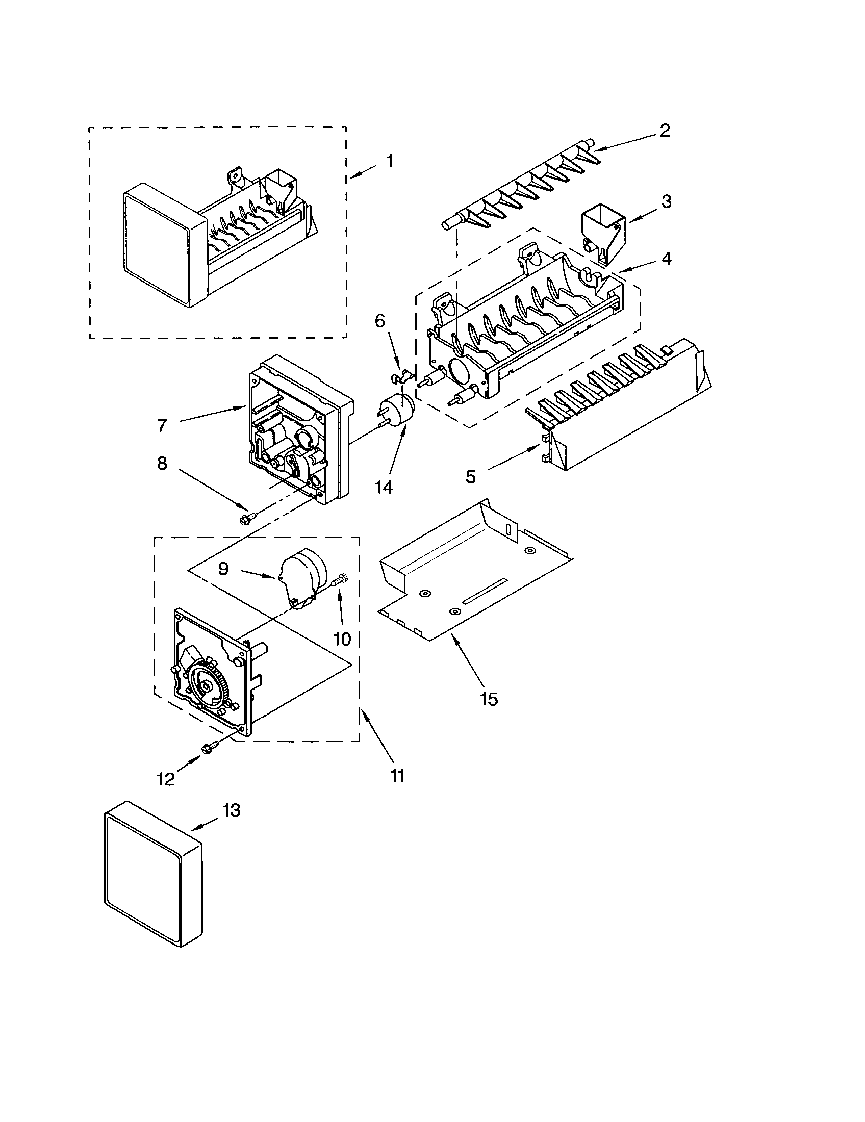 Kenmore 10654903300 icemaker diagram