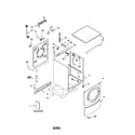 Kenmore 11044921302 top and cabinet diagram