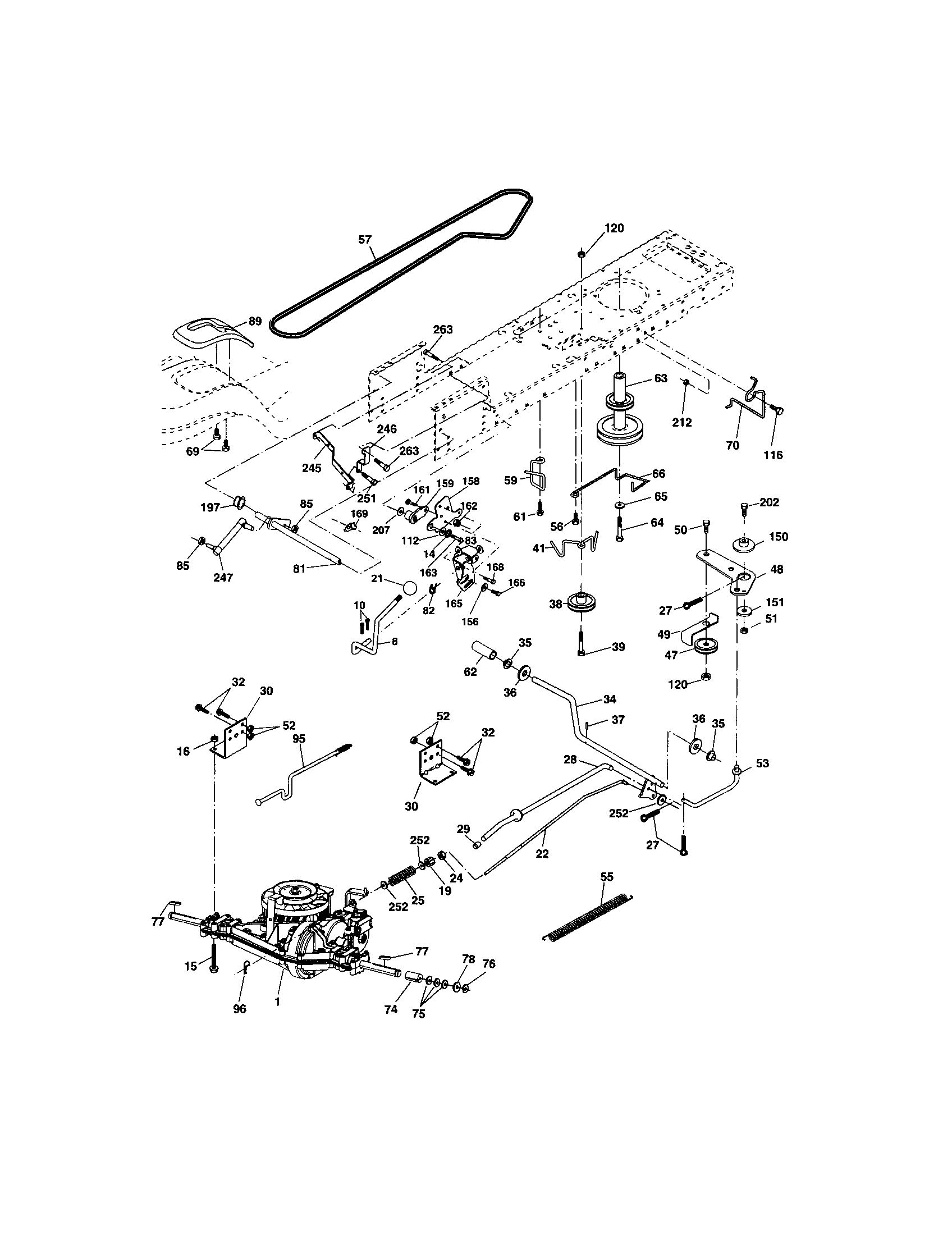 Craftsman 917273404 ground drive diagram