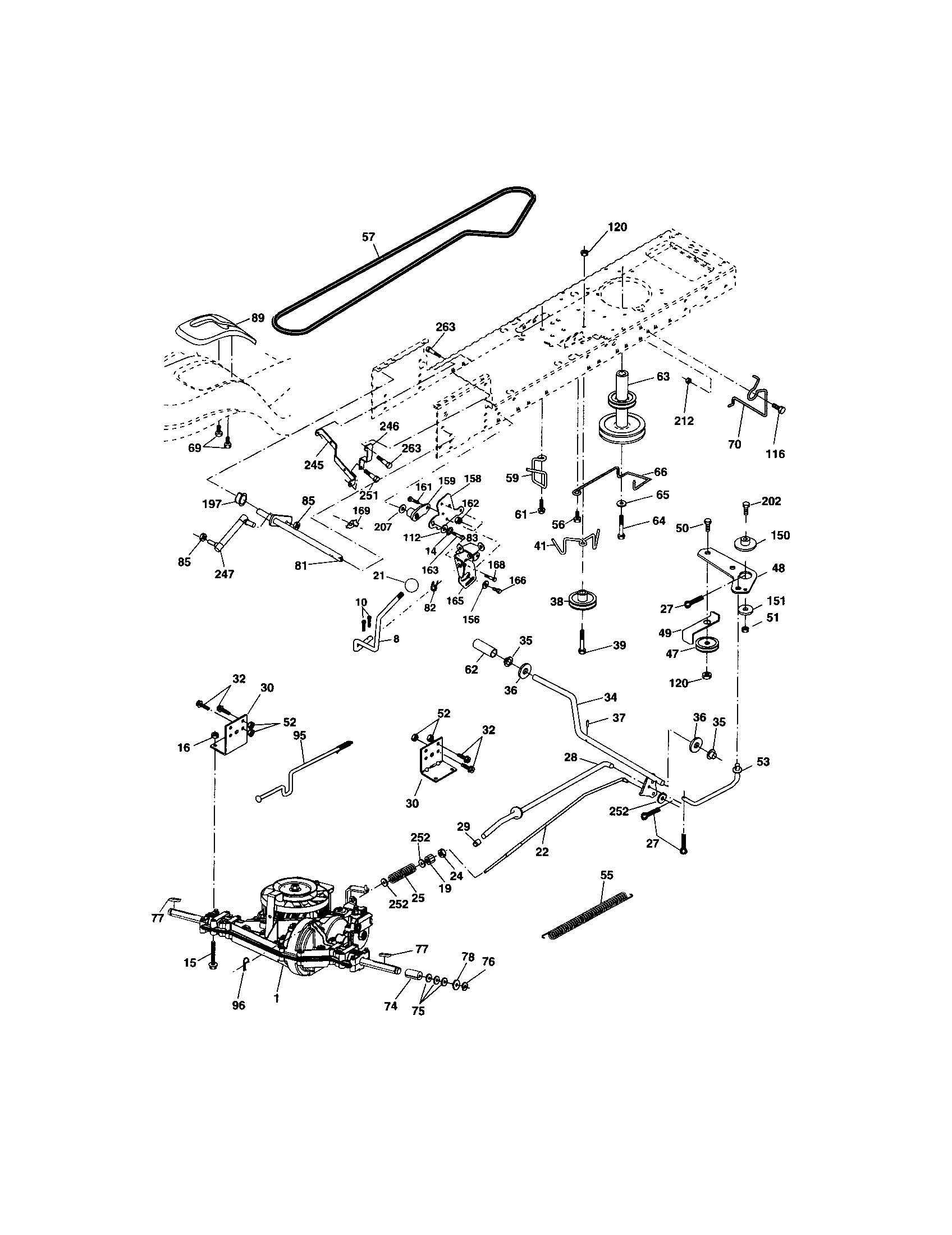 Craftsman 917273383 ground drive diagram