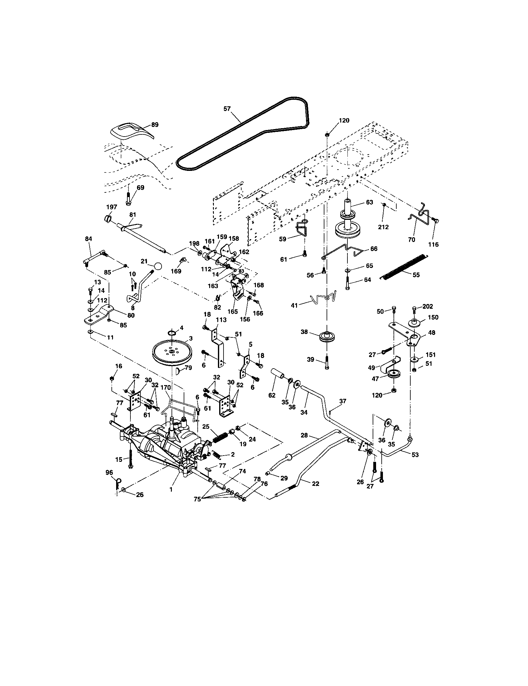 Craftsman 917273373 ground drive diagram